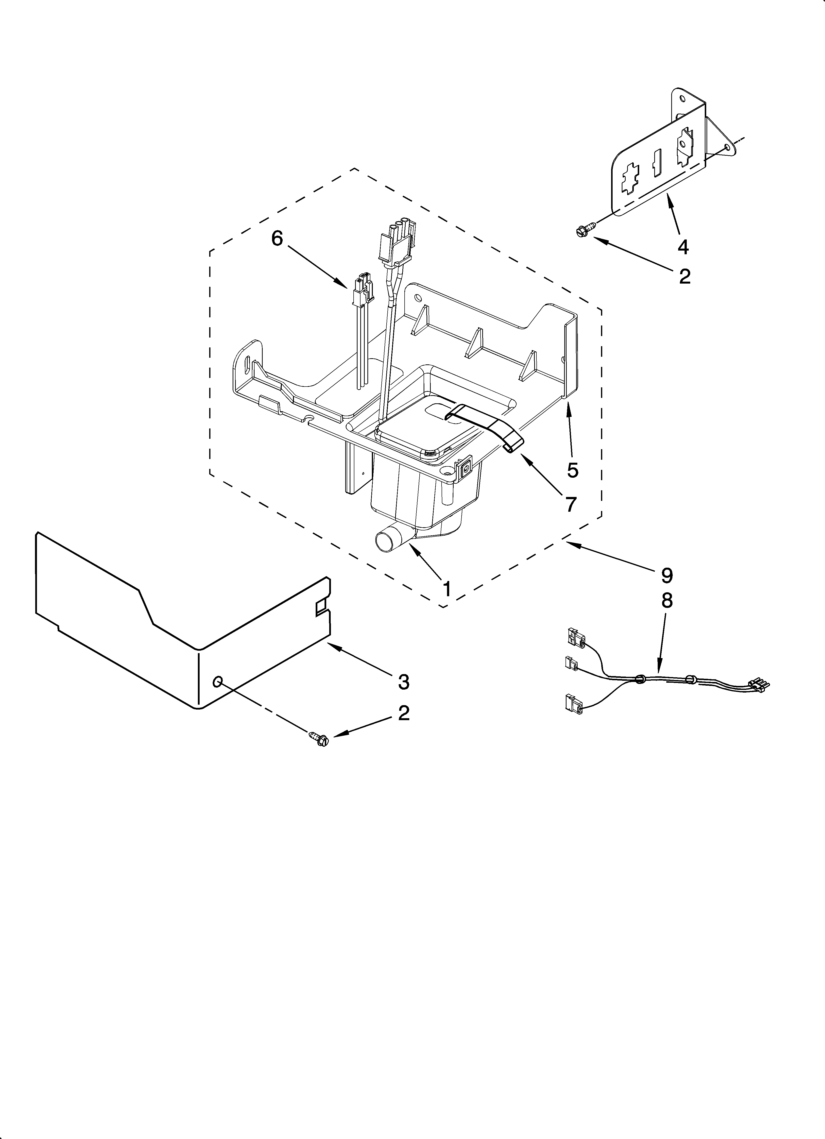 KitchenAid KUIC18NNTS0 pump parts diagram