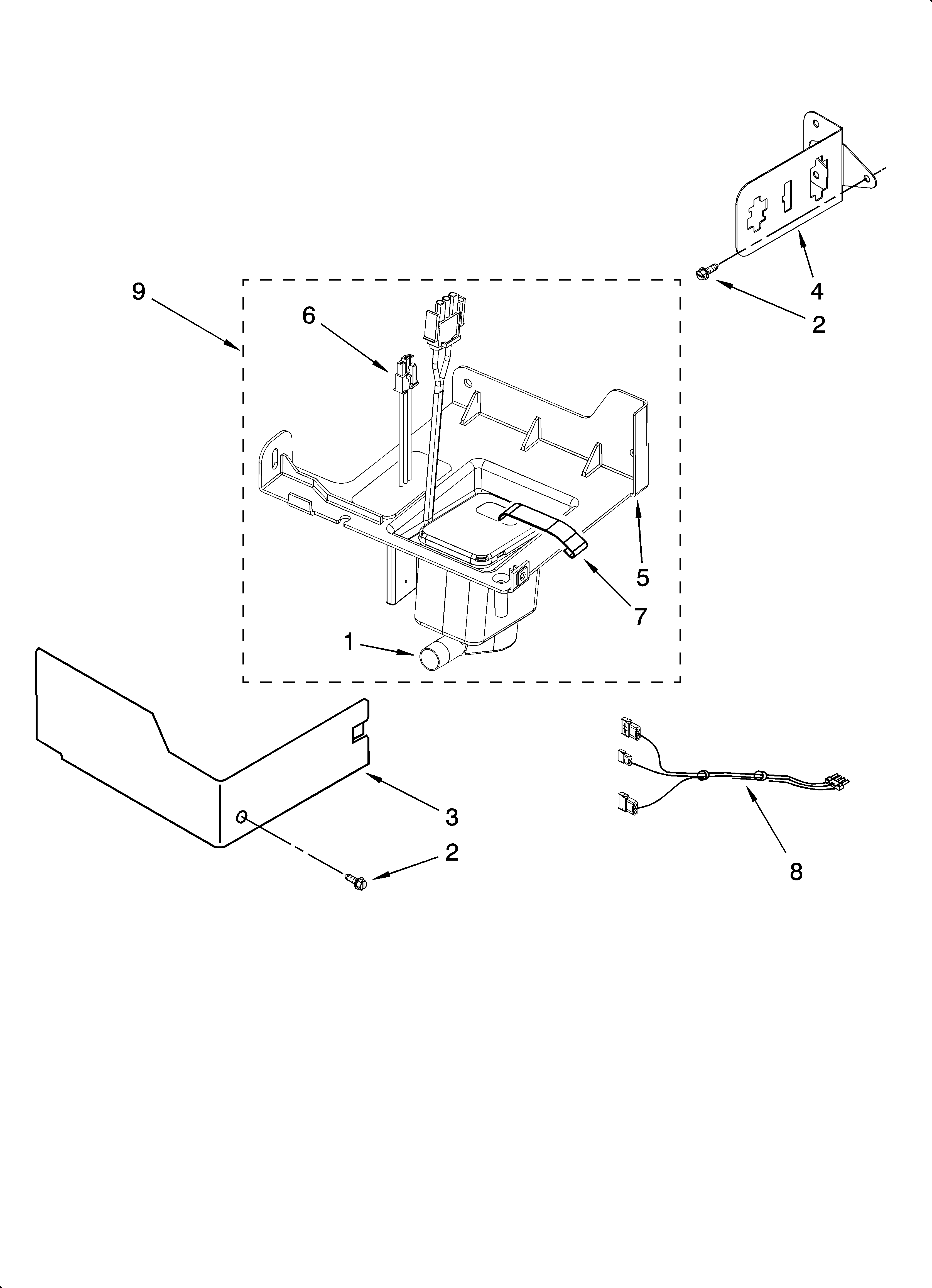 KitchenAid KUIC18PNTS0 pump parts diagram