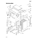 KitchenAid KUIS18NNTW0 cabinet liner and door parts diagram