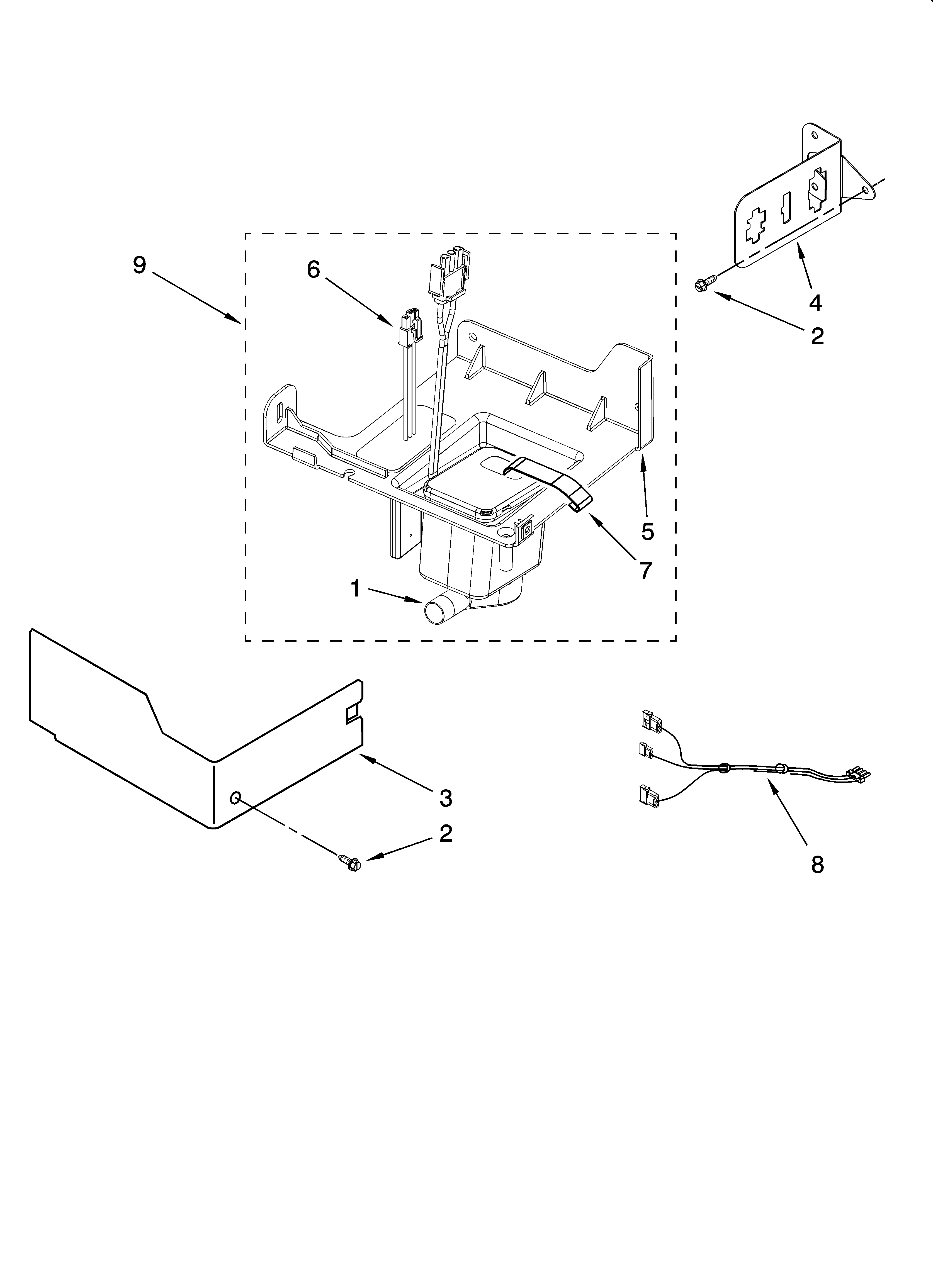 KitchenAid KUIS18NNTW0 pump parts diagram