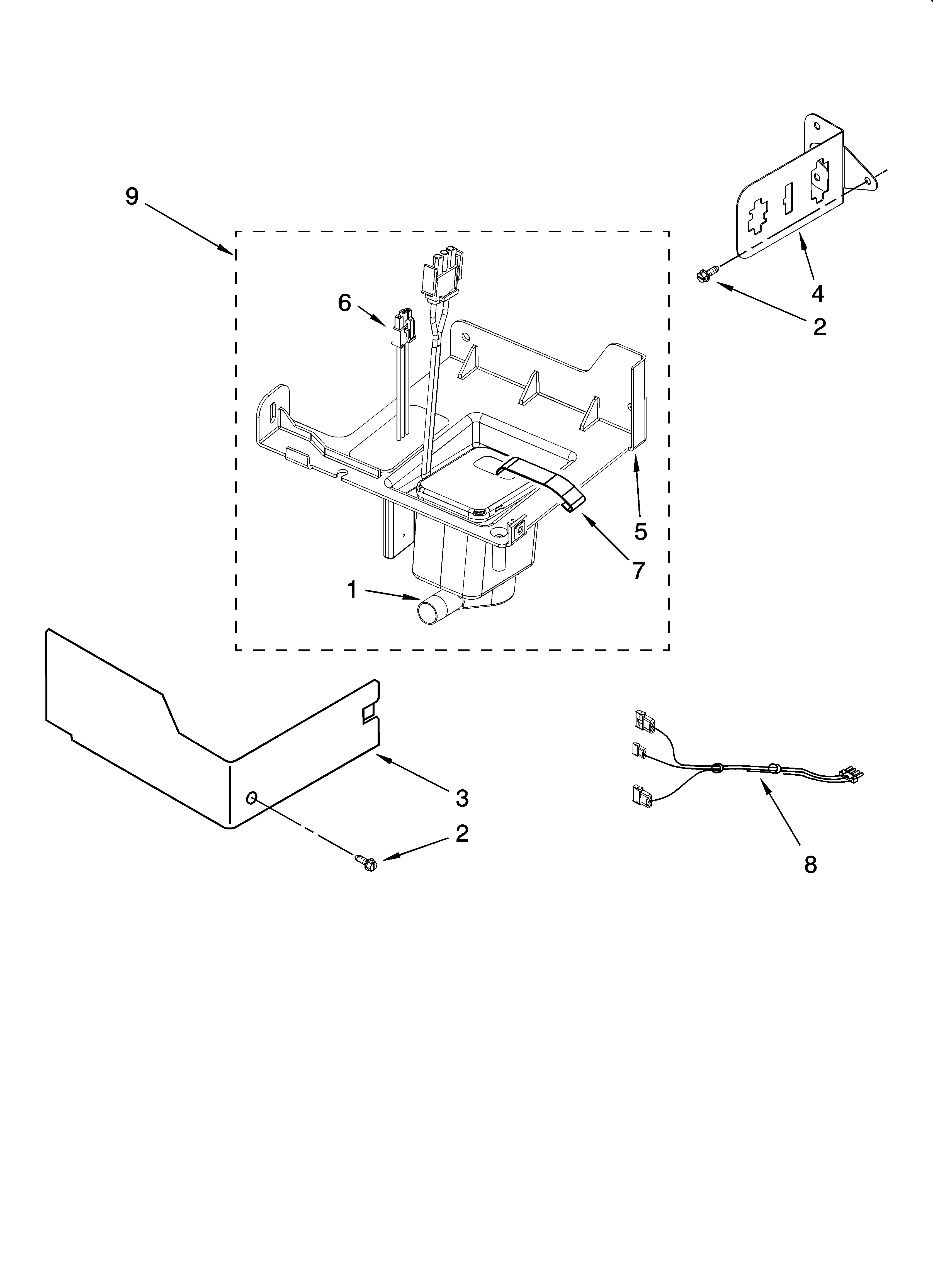 KitchenAid KUIS18PNTB0 pump parts diagram