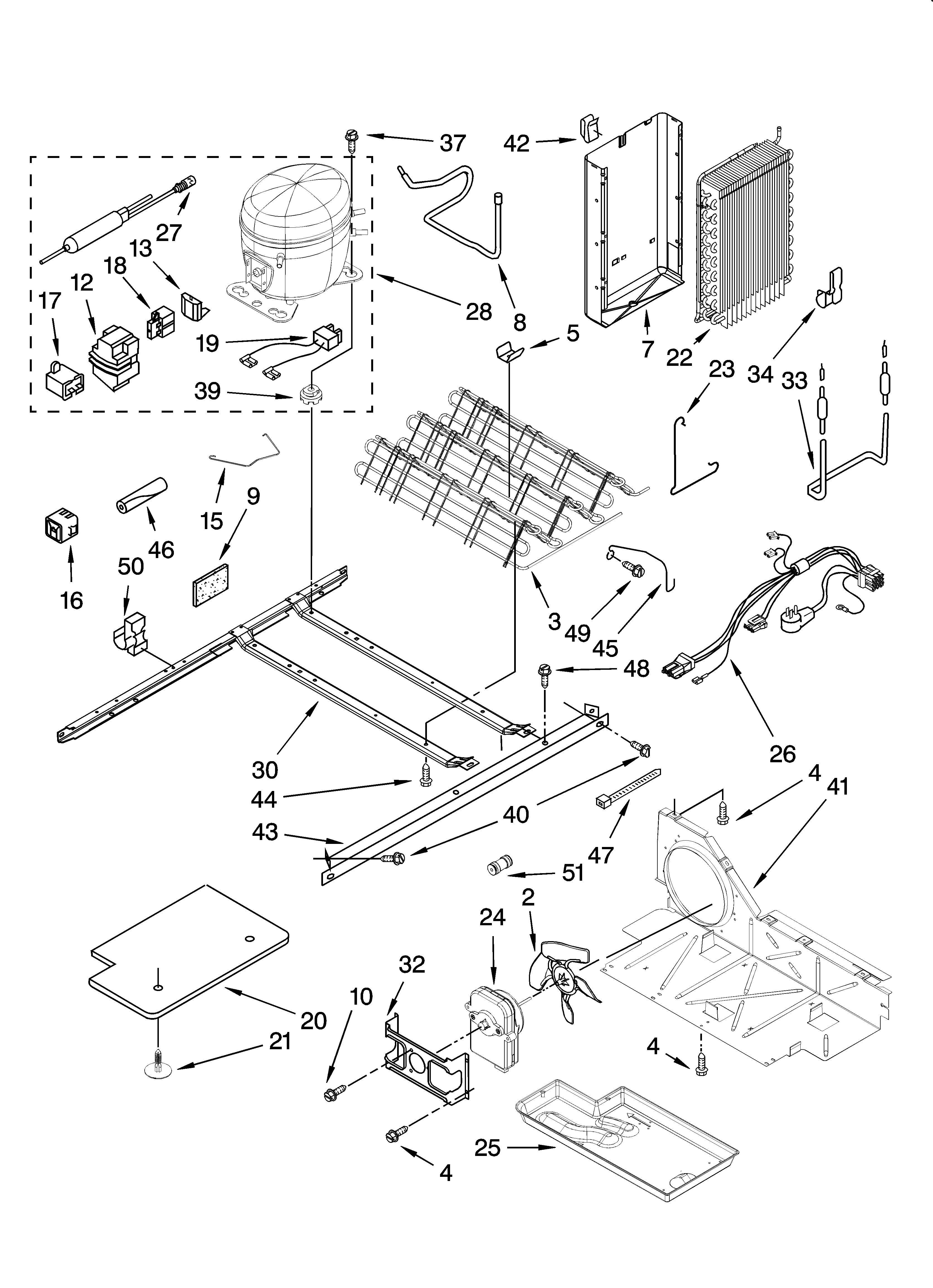 Whirlpool ED5PHAXSS02 unit parts diagram