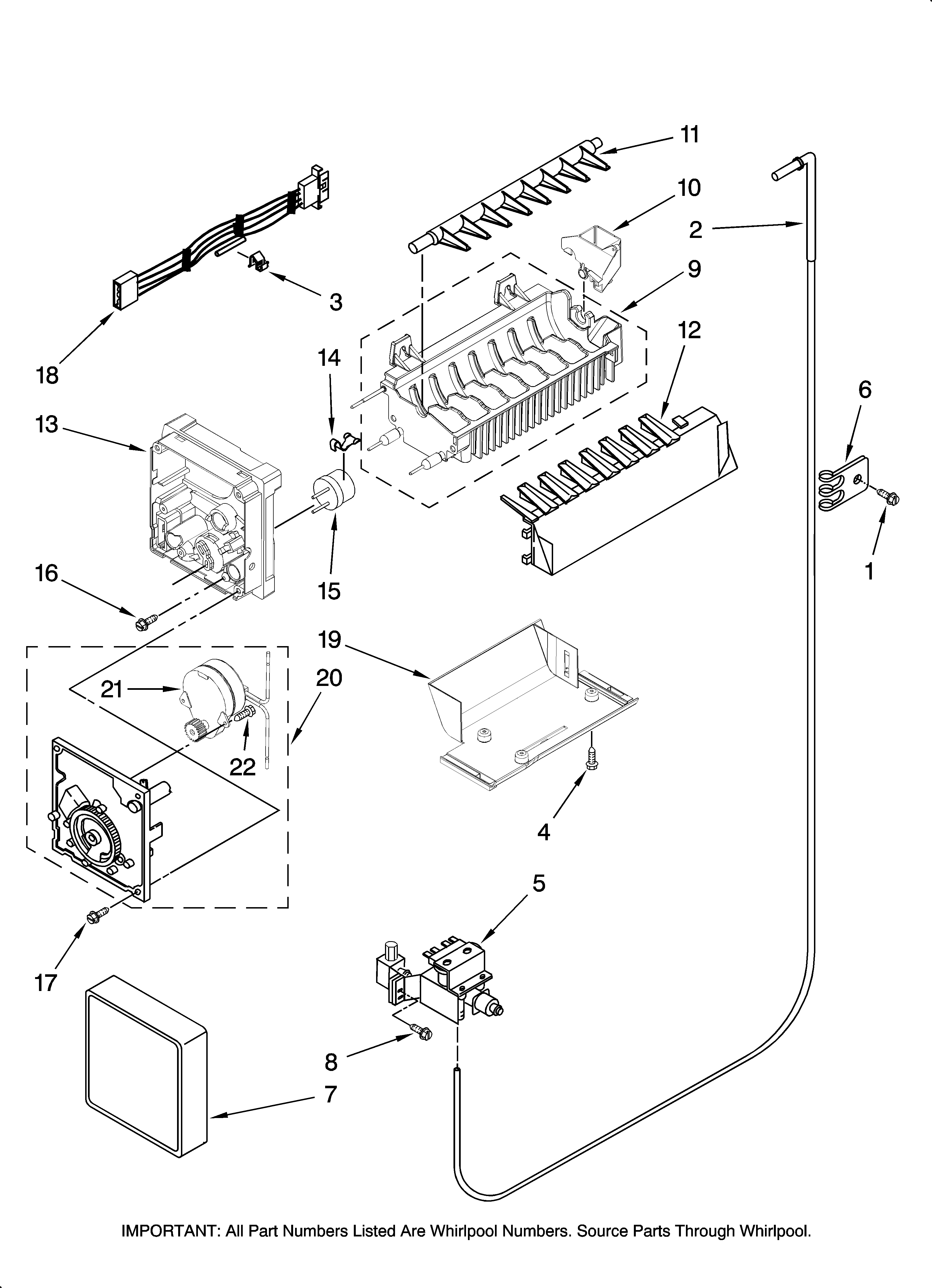Maytag MSD2669KEA01 icemaker parts diagram
