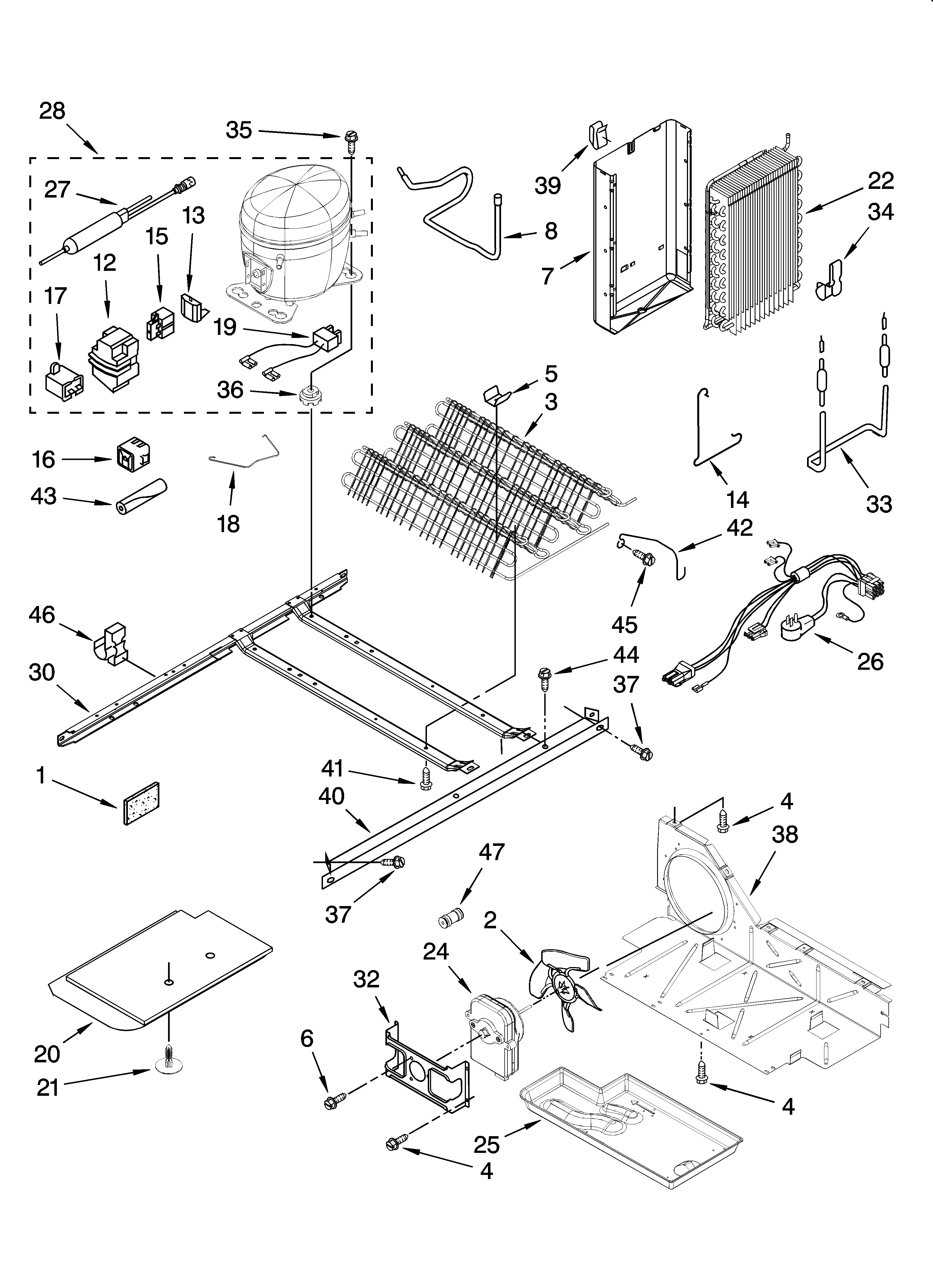 Whirlpool 7GS2FHAXTA00 unit parts diagram