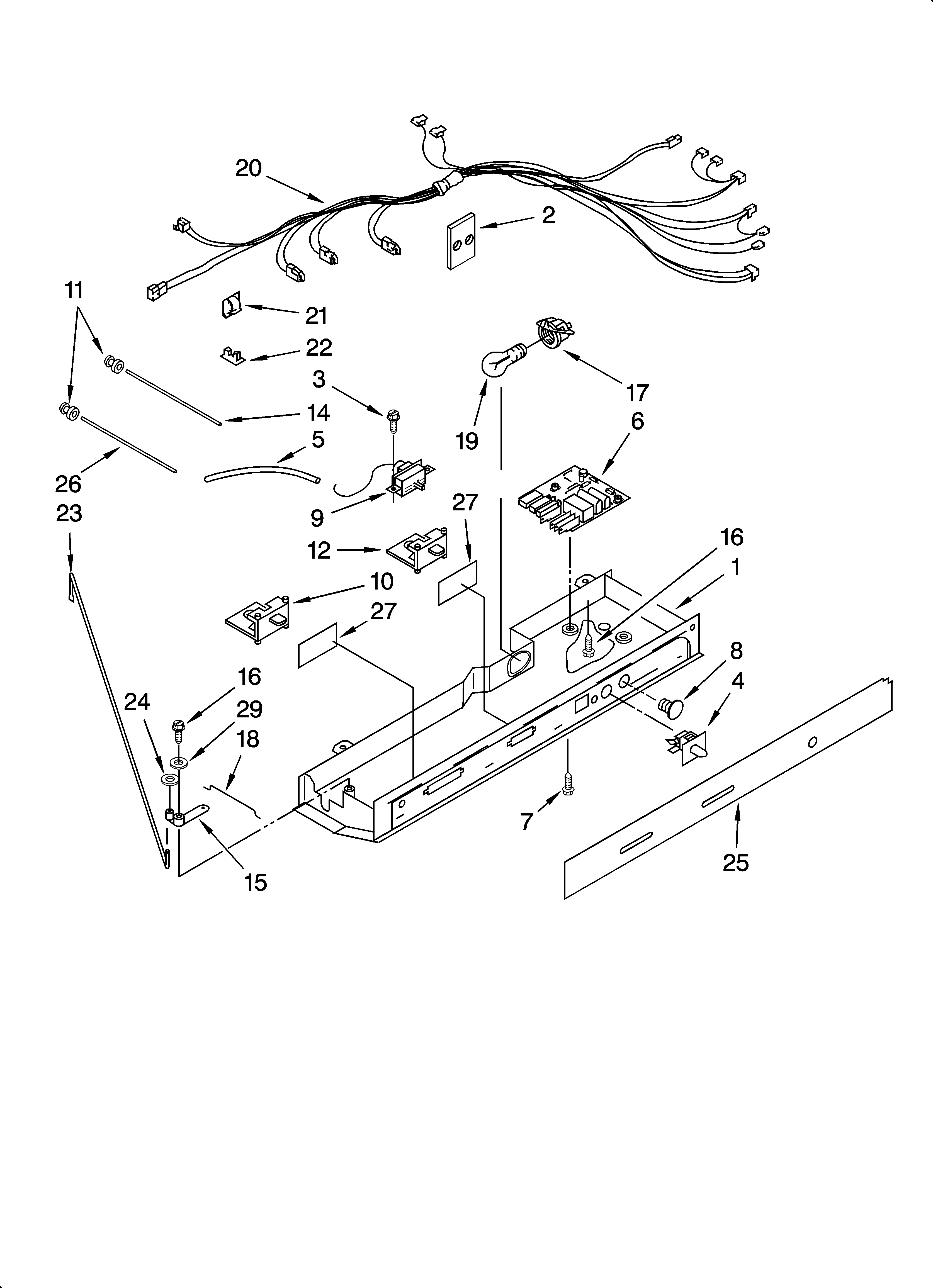 Whirlpool 7GS2FHAXTA00 control parts diagram