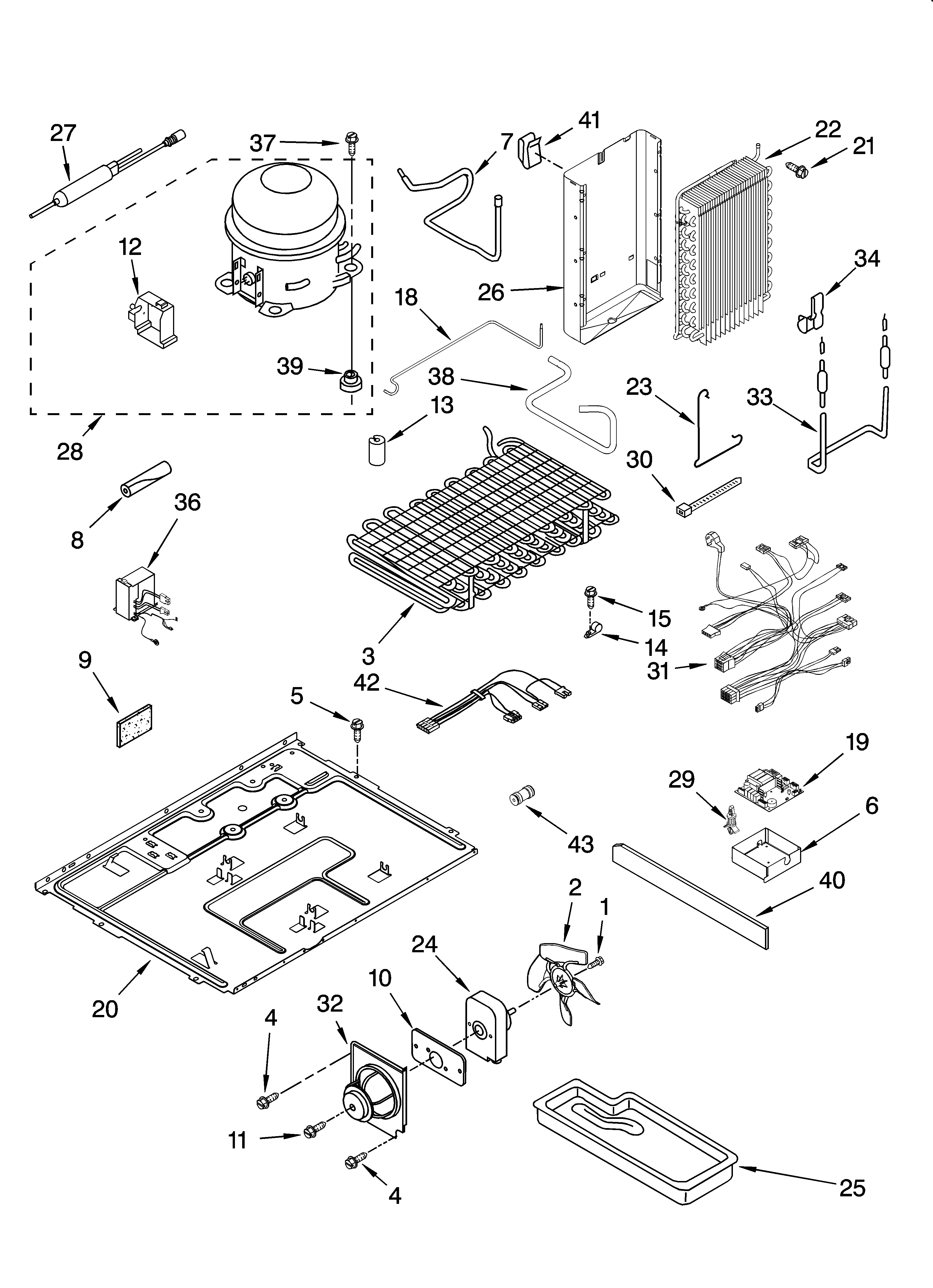 Whirlpool GC5NHAXSB02 unit parts diagram