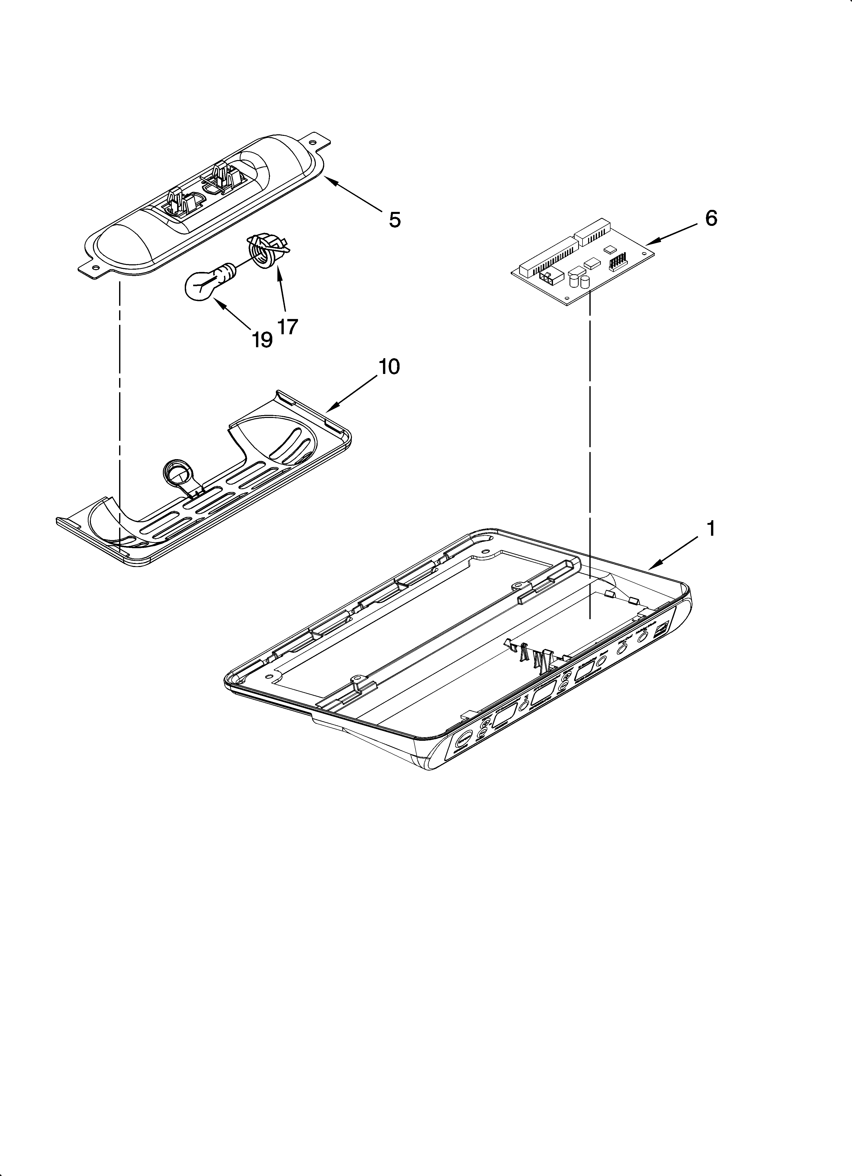 KitchenAid KSCS25INMS03 control parts diagram
