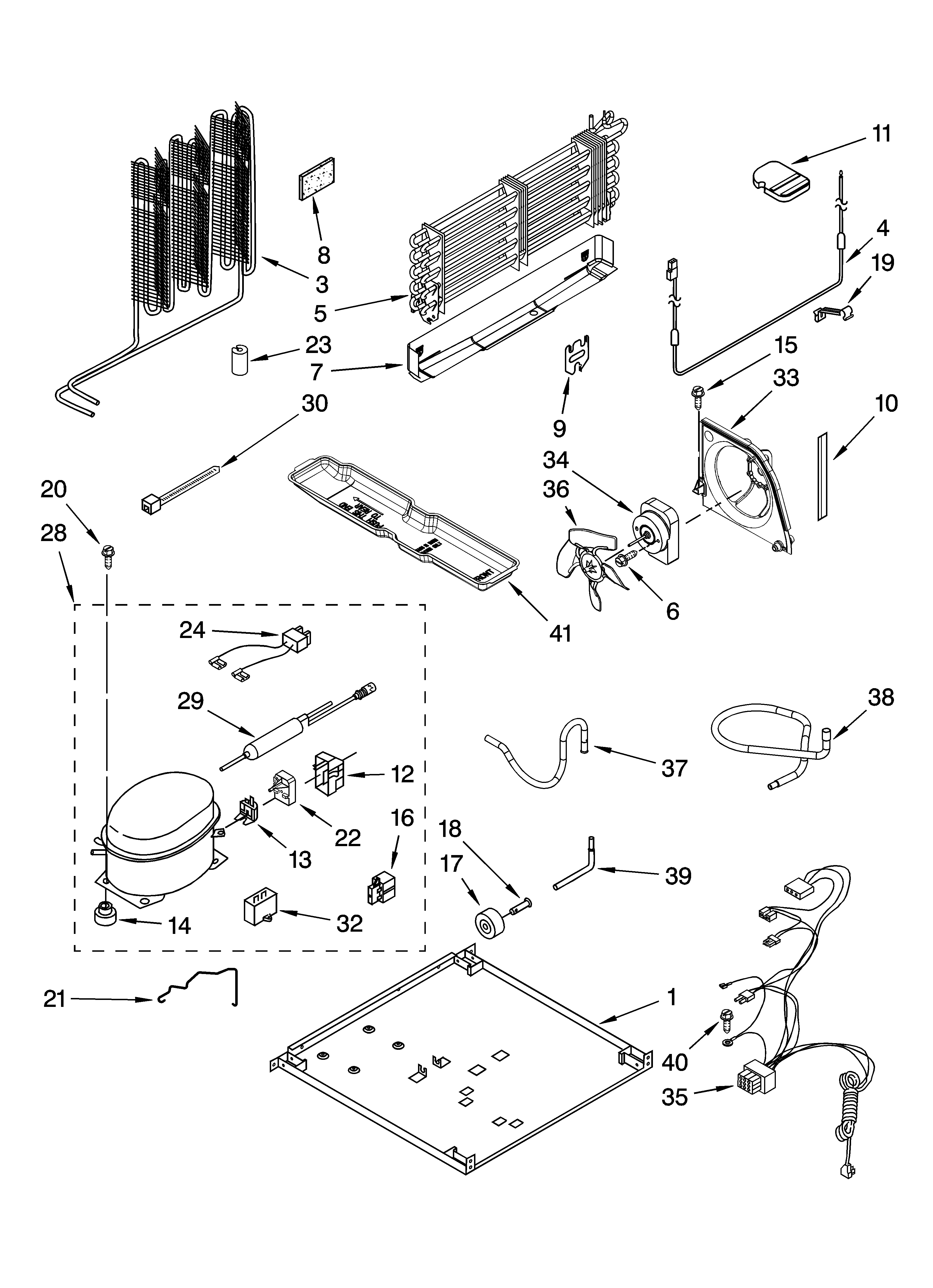 Whirlpool 8GT9FTKXST01 unit parts diagram