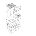 Whirlpool 8GT9FTKXST01 shelf parts, optional parts diagram