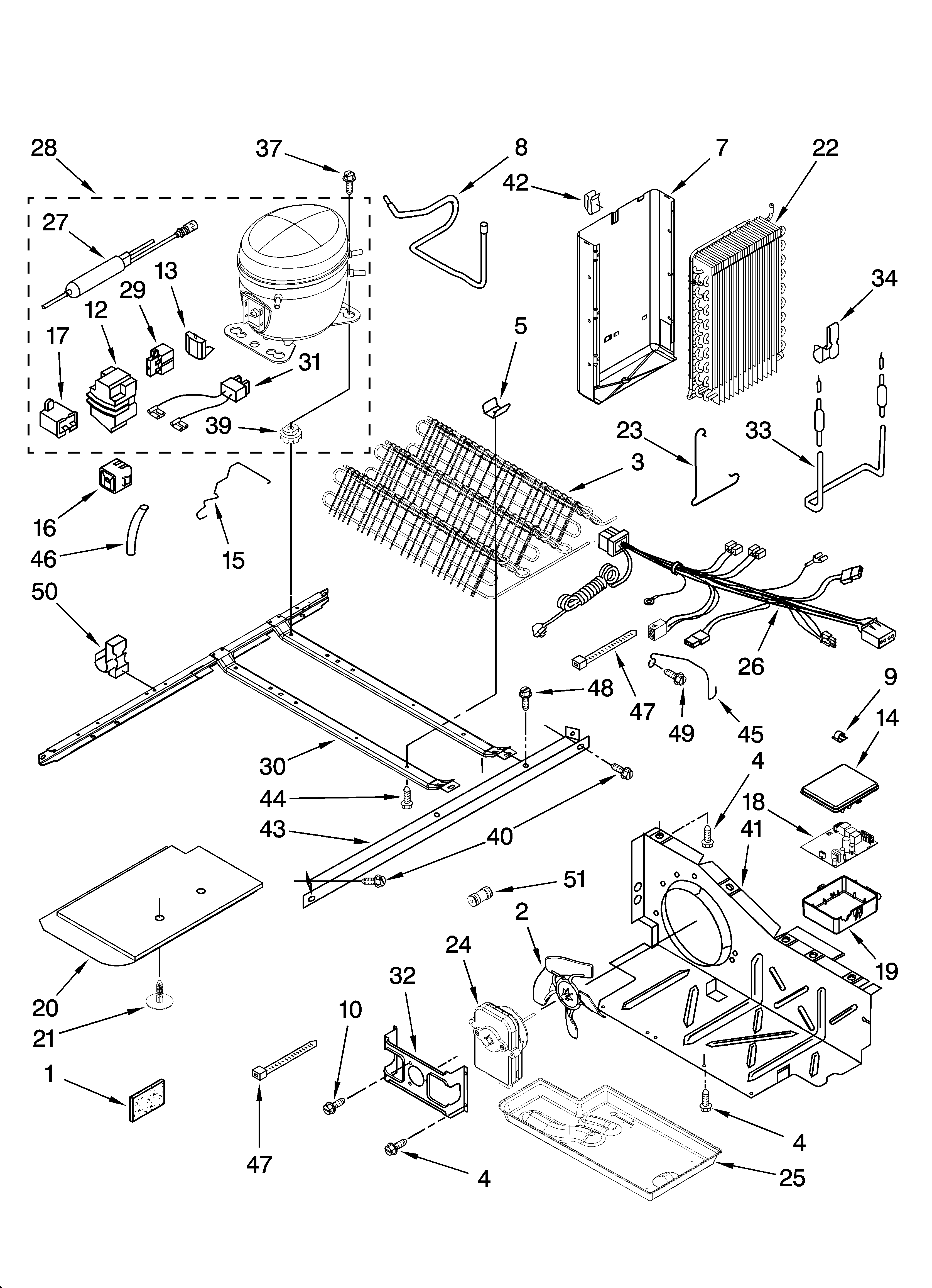 Whirlpool GS5SHAXTL01 unit parts diagram