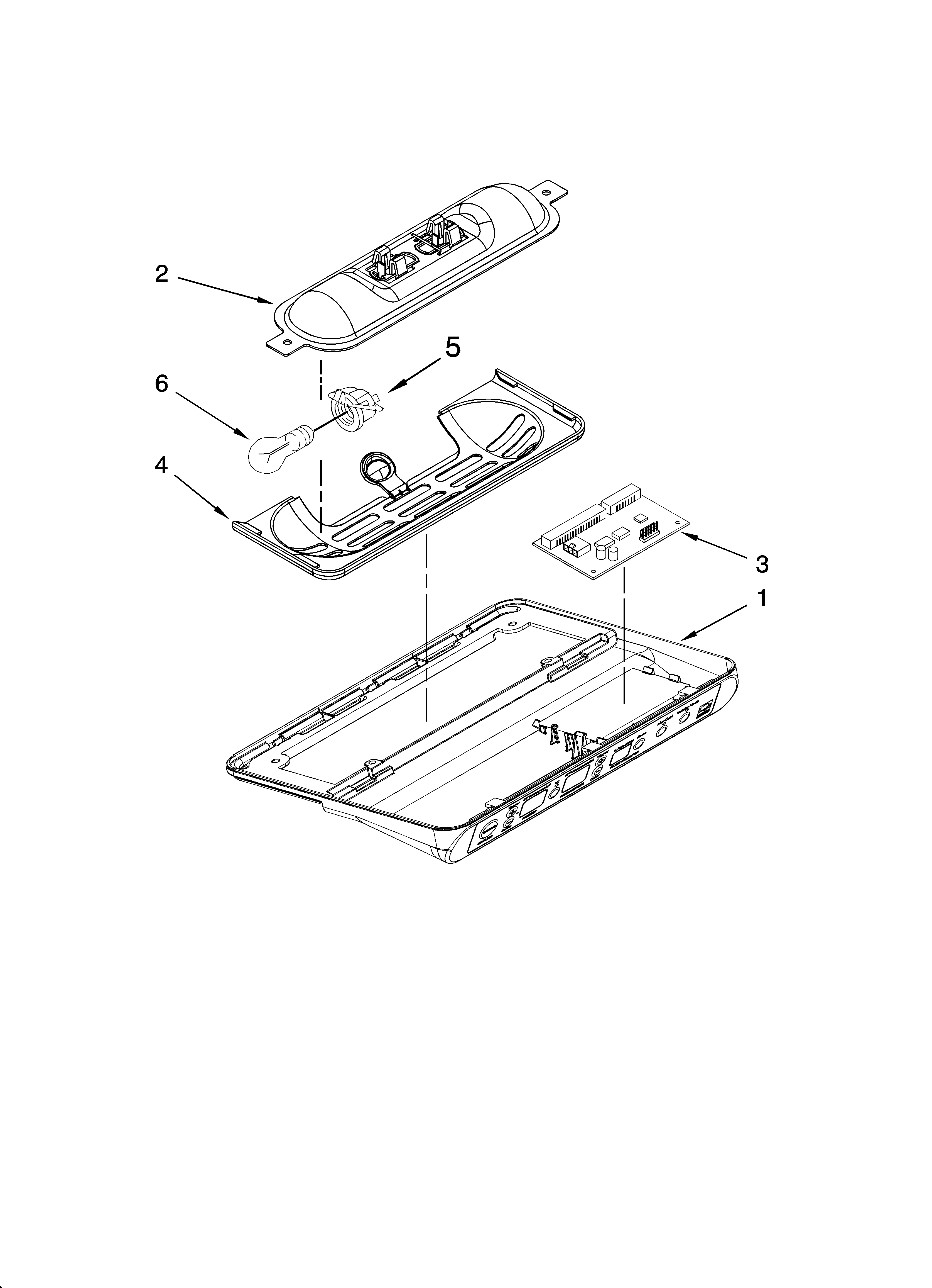 KitchenAid KSCS23FSMS02 control parts diagram