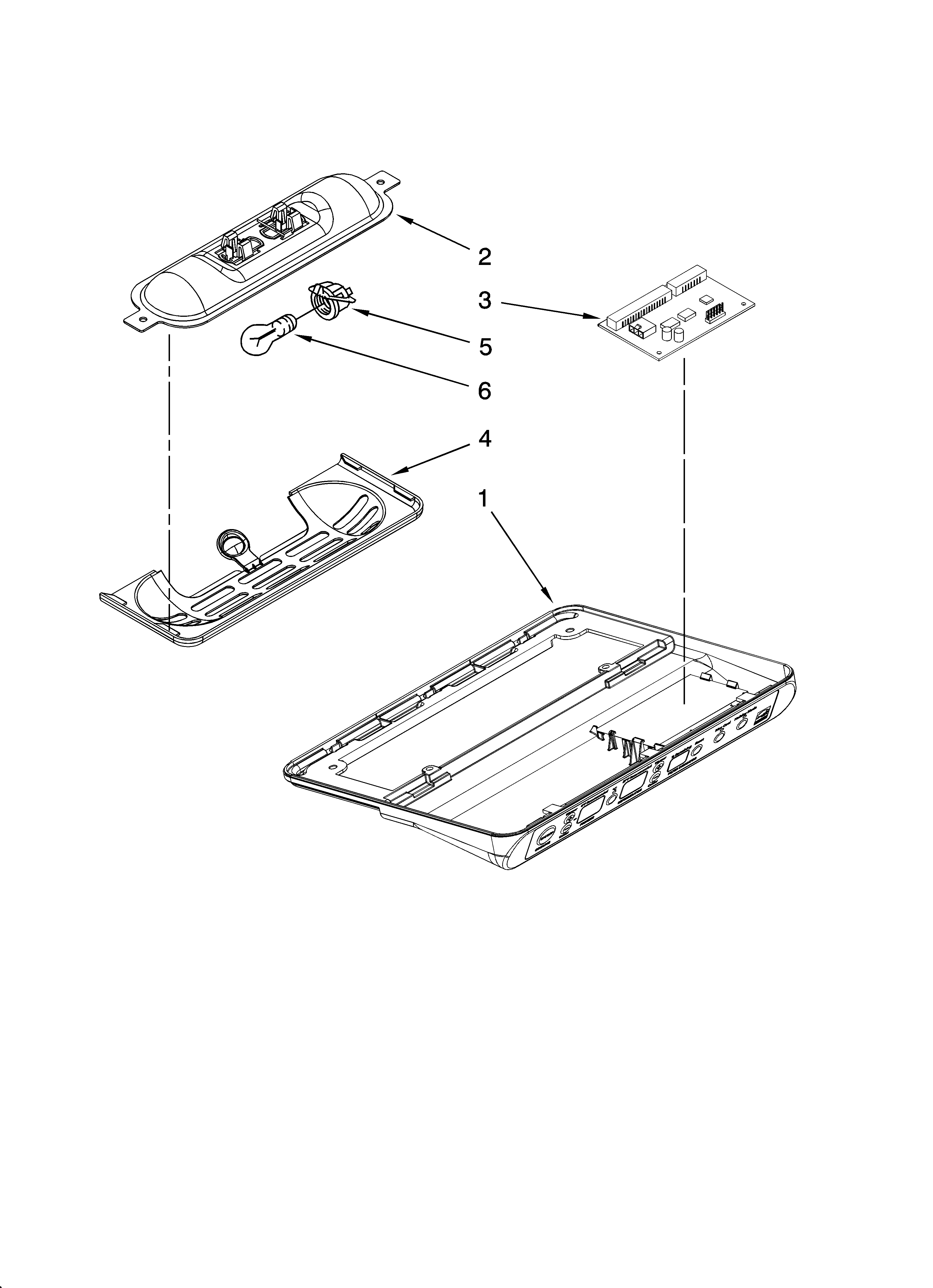 KitchenAid KSCS23INMS03 control parts diagram