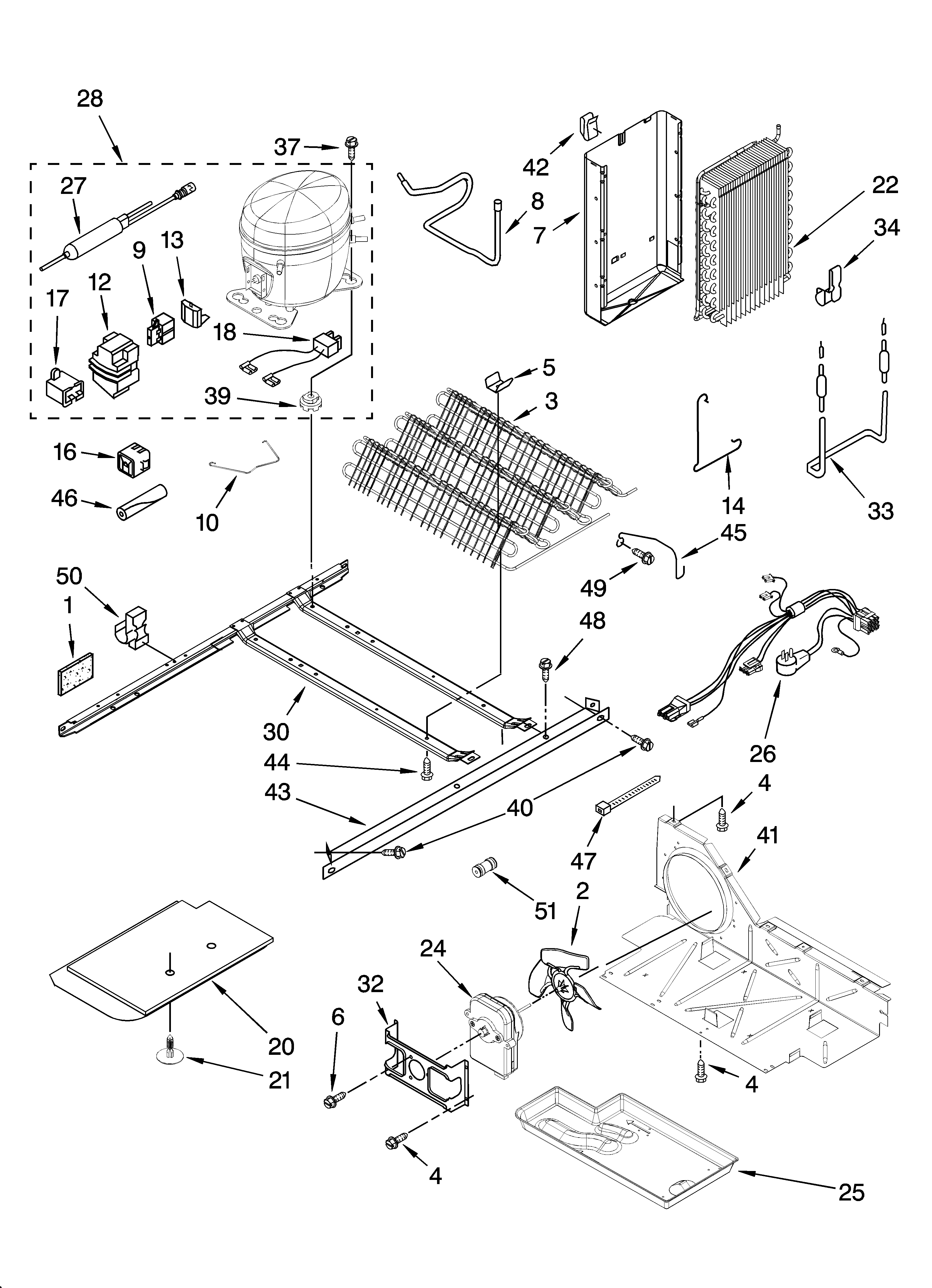 KitchenAid KSRG22FKBT19 unit parts diagram