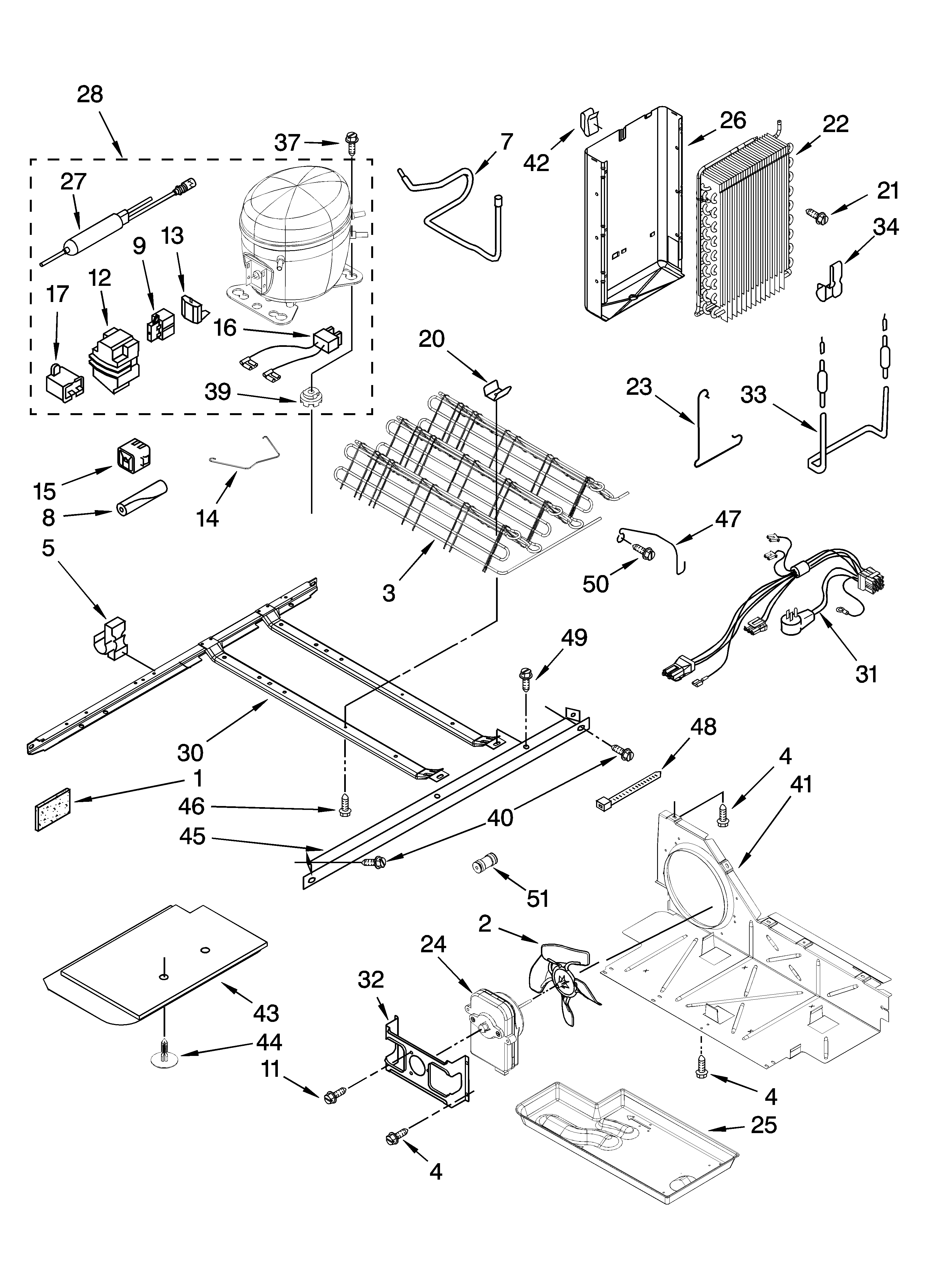 KitchenAid KSRG25FKST19 unit parts diagram
