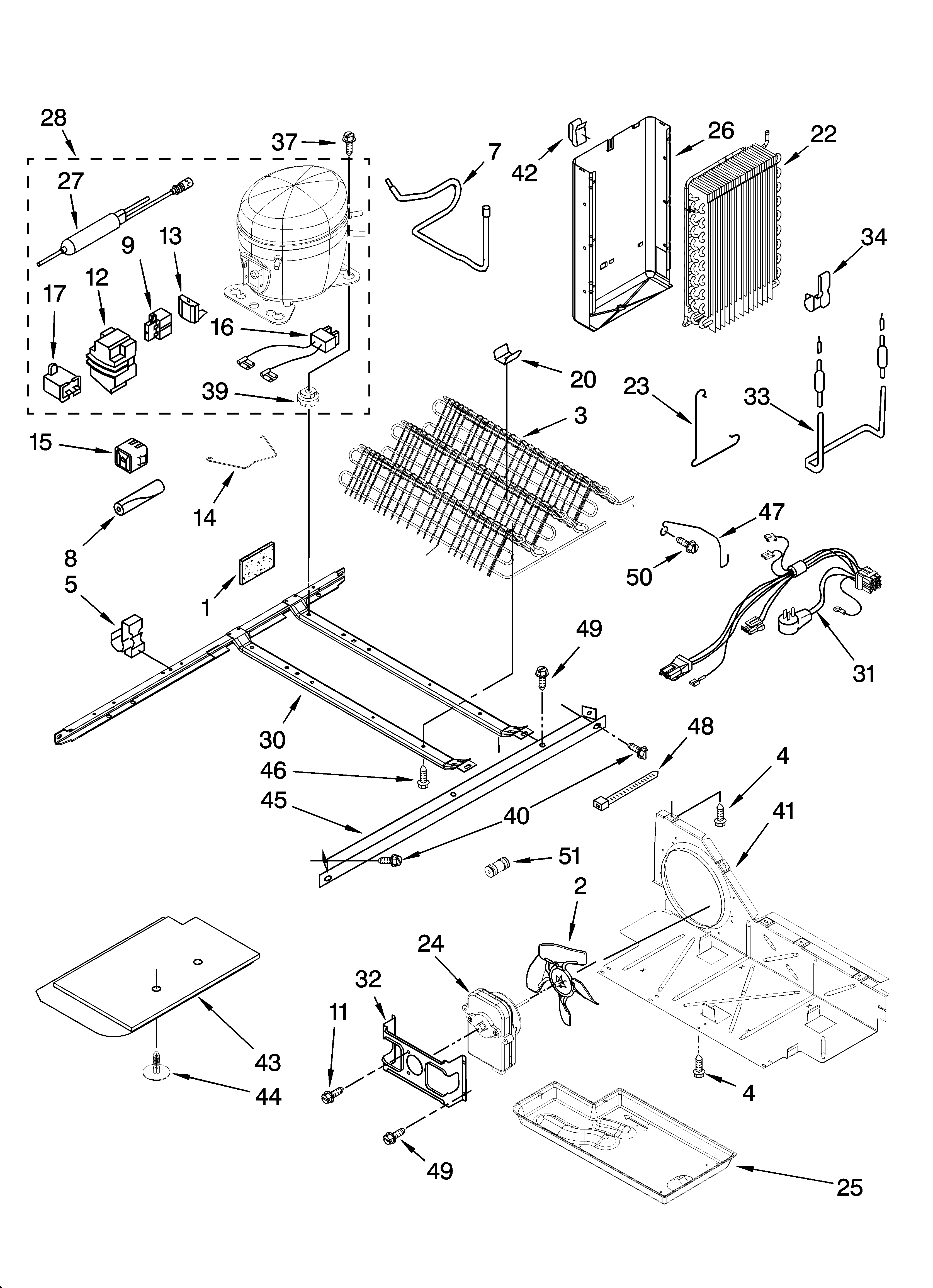 KitchenAid KSRG25FTSS01 unit parts diagram