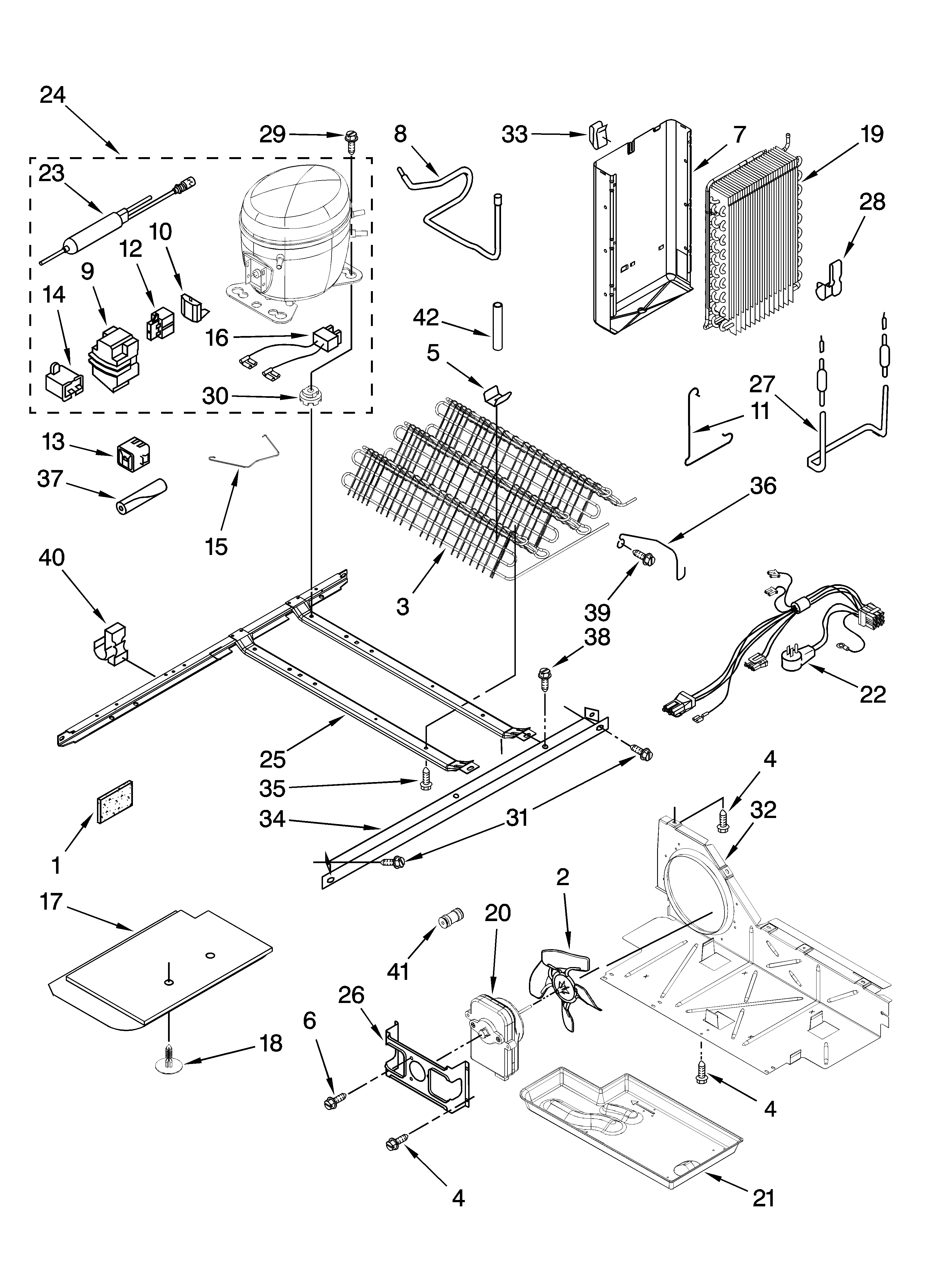 Maytag MSD2658KEU01 unit parts diagram