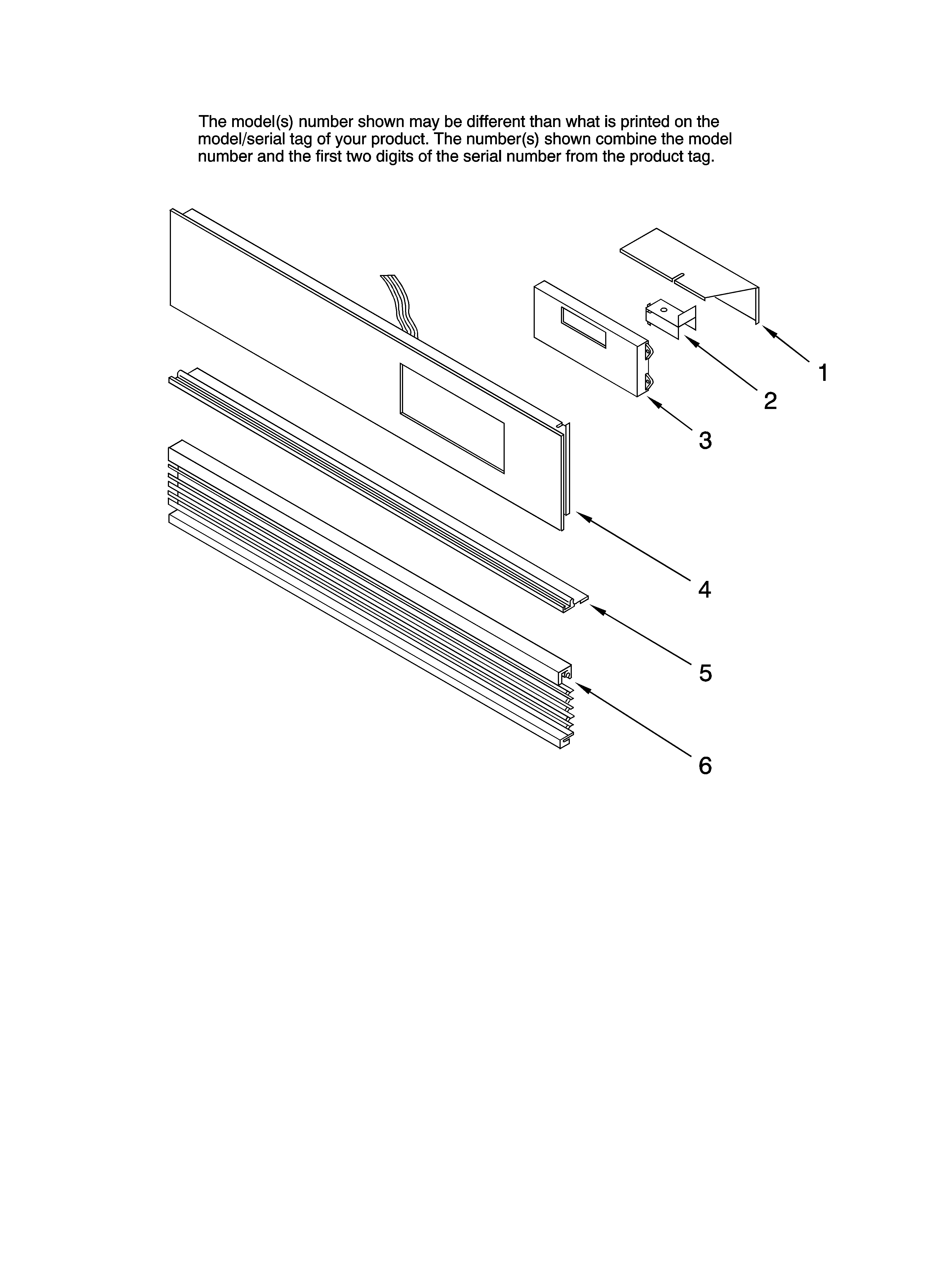 Jenn-Air JGW8130DDW12 control panel parts diagram