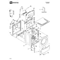 Maytag MHWZ600TB00 top and cabinet parts diagram