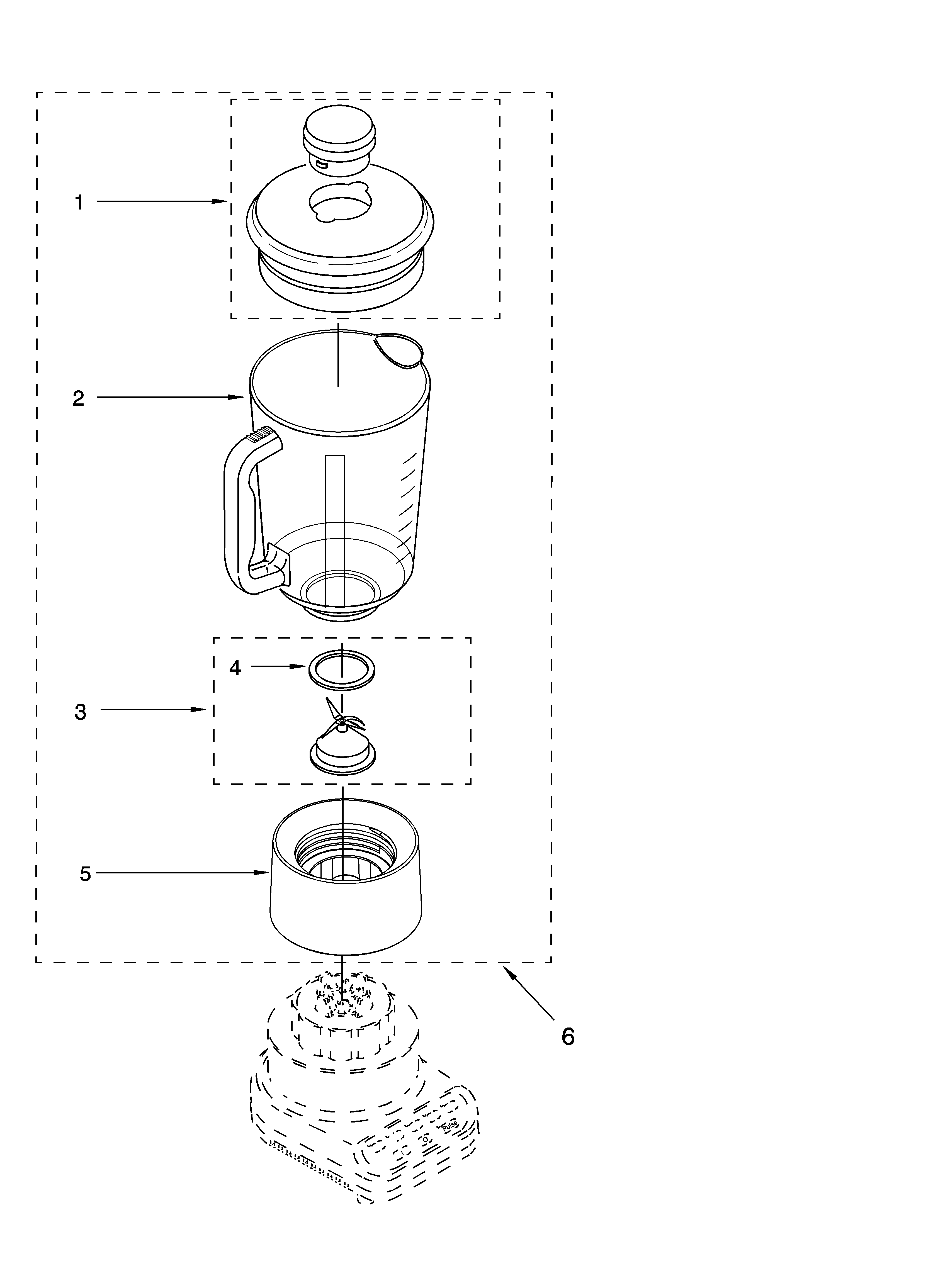 KitchenAid 5KSB52BMY4 attachment parts diagram