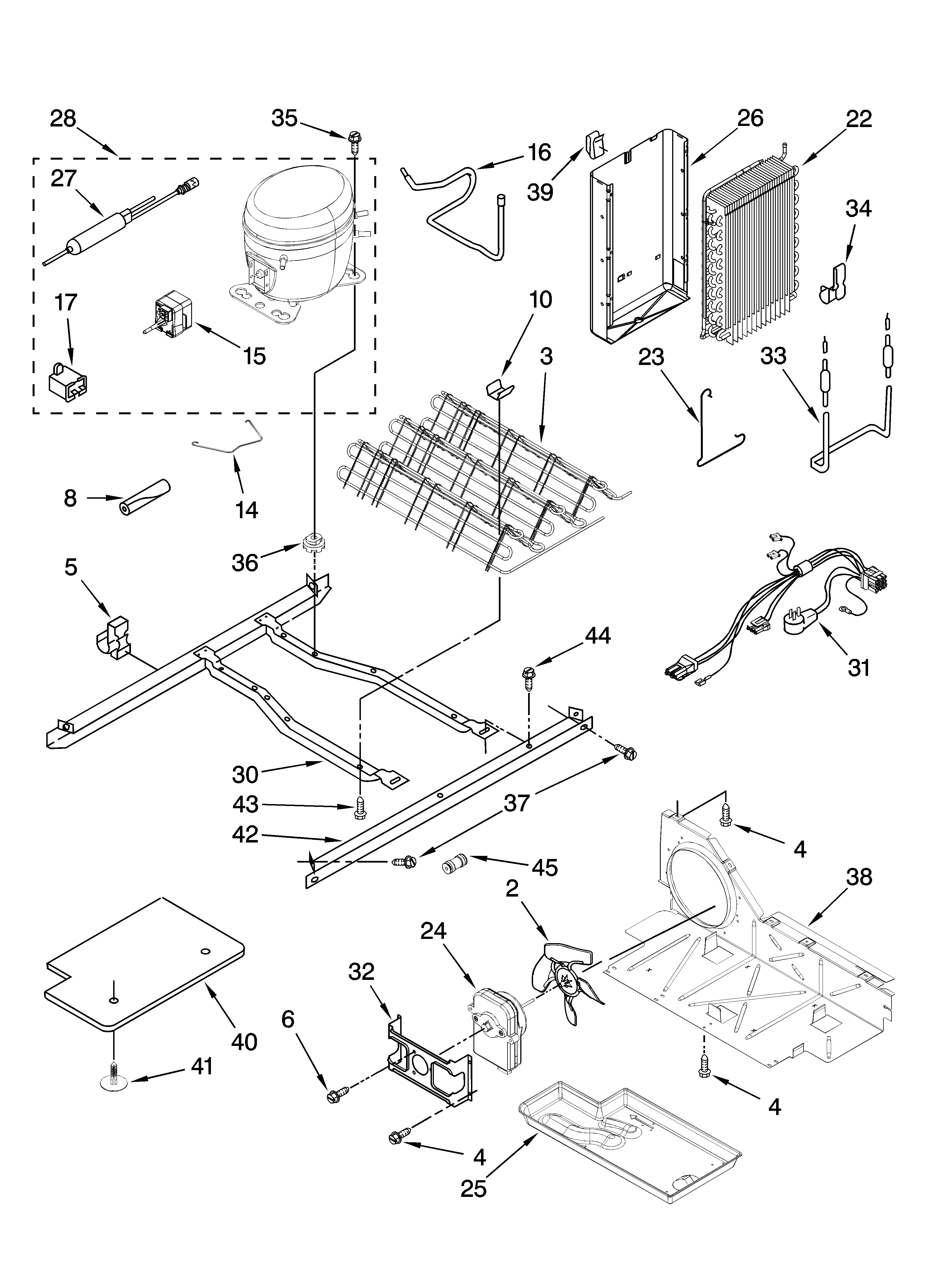 Whirlpool ED2FVGXSS00 unit parts diagram
