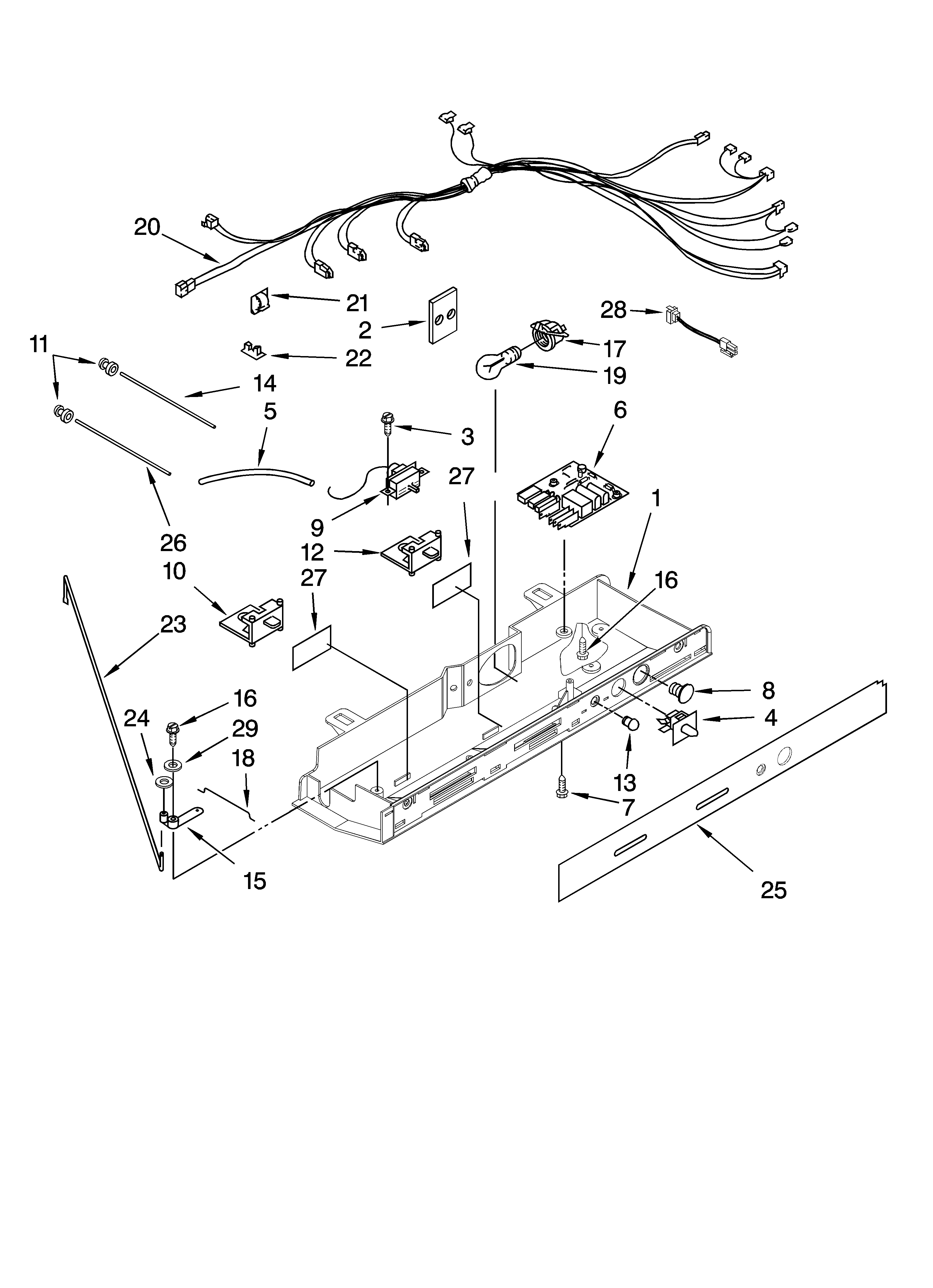Whirlpool ED2JHAXTB01 control parts diagram