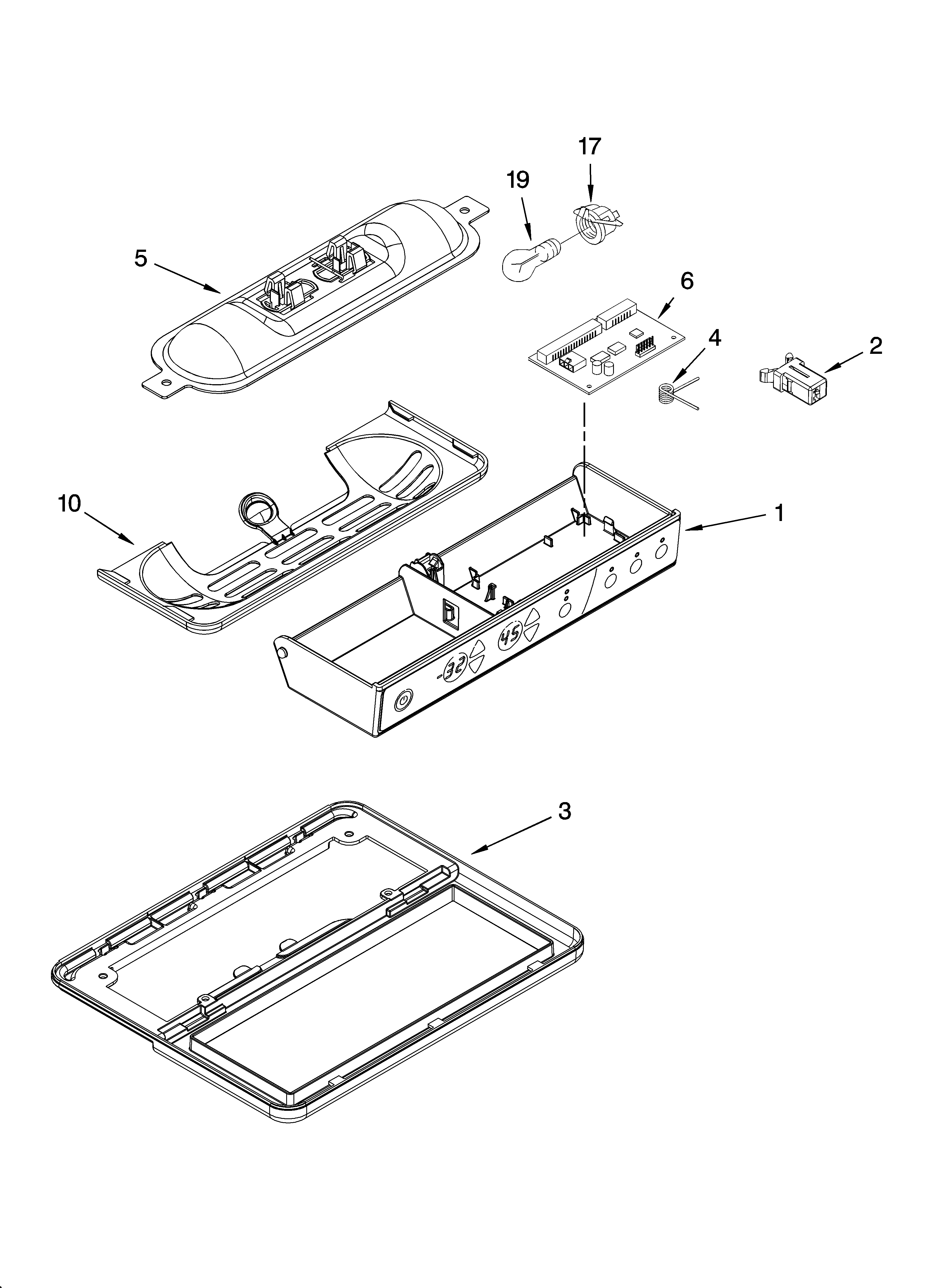 Whirlpool GC3SHEXNT15 control parts diagram