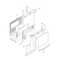 Whirlpool GW395LEPT05 door parts diagram
