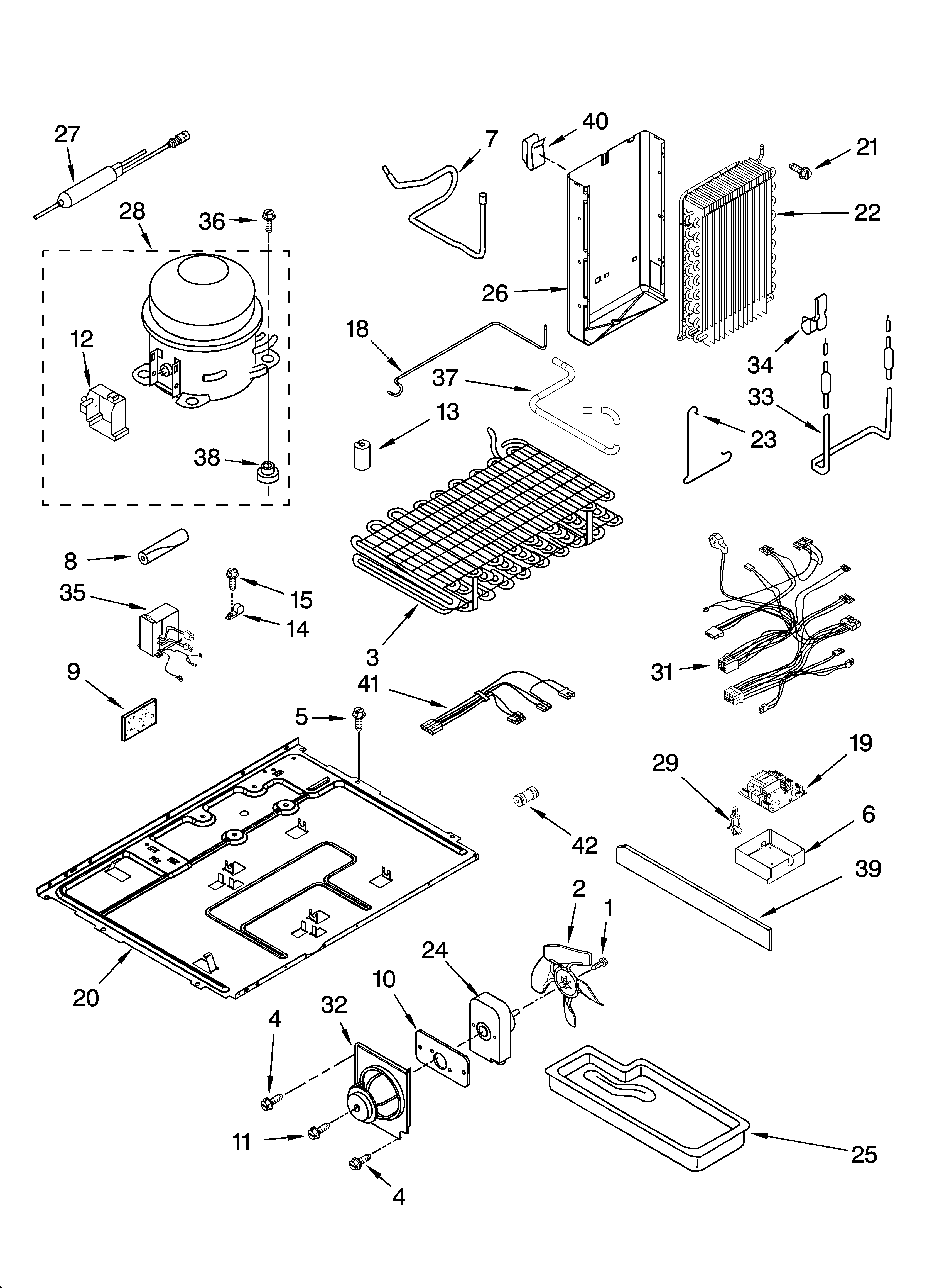 KitchenAid KSCS25MTMS01 unit parts diagram