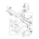 Whirlpool WFW9400ST00 dispenser parts diagram