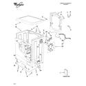 Whirlpool LHW0050PQ4 top and cabinet parts diagram