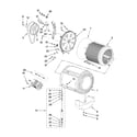 Whirlpool LHW0050PQ4 basket and tub parts diagram