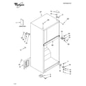 Whirlpool ER8MHKXRS02 cabinet parts diagram