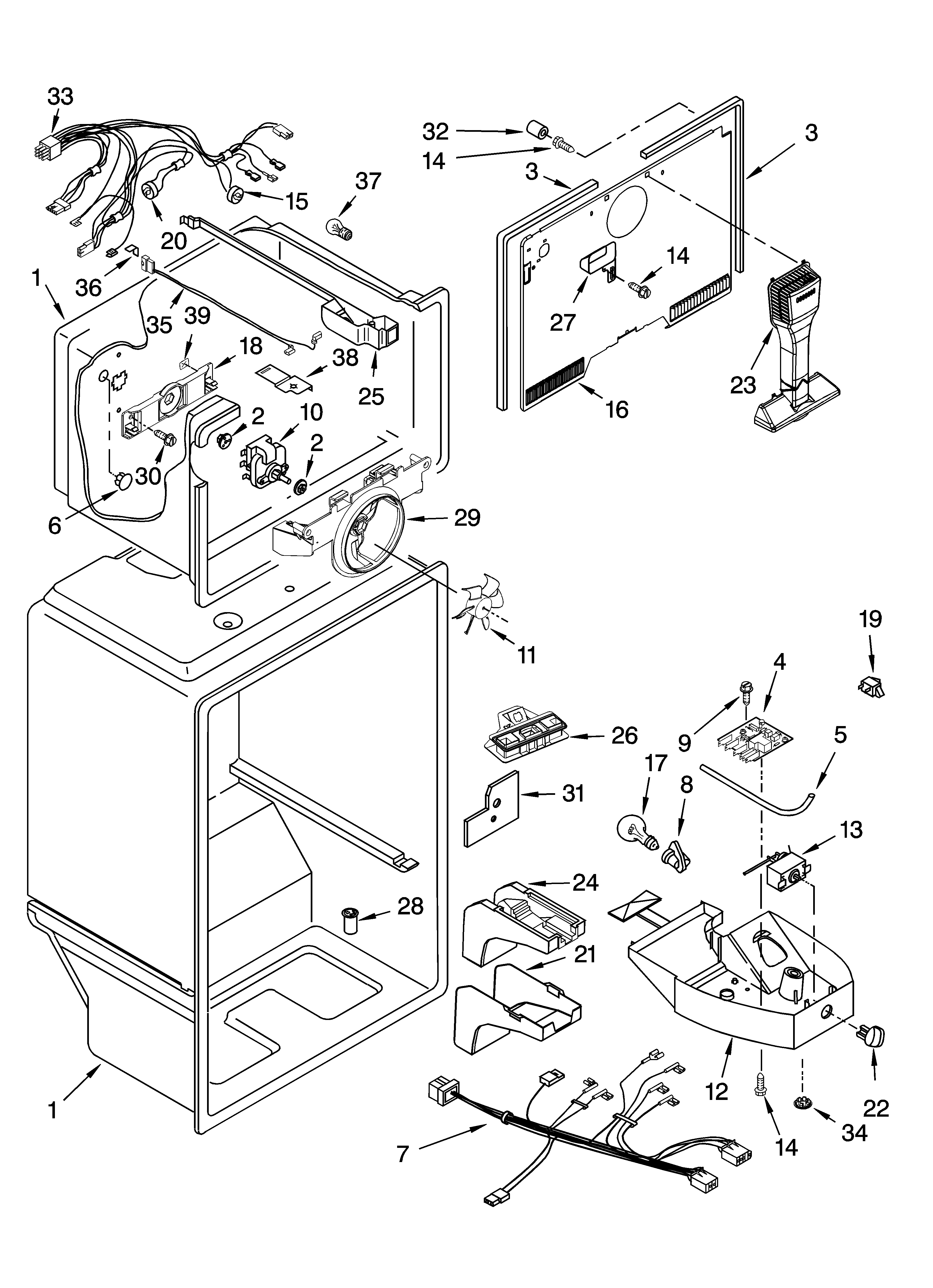 Gladiator GARF19XXPK02 liner parts diagram
