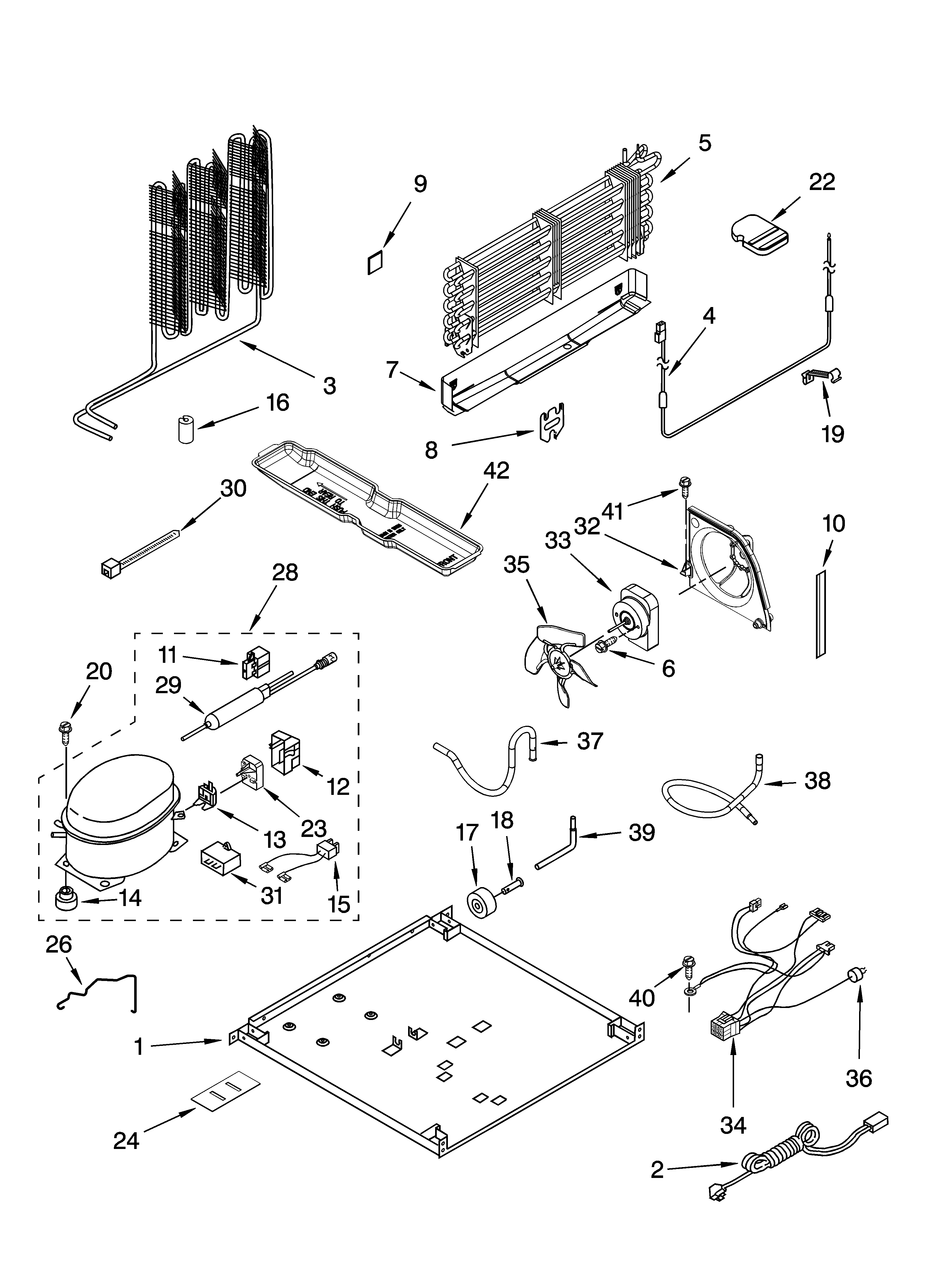 Gladiator GARF19XXPK02 unit parts diagram