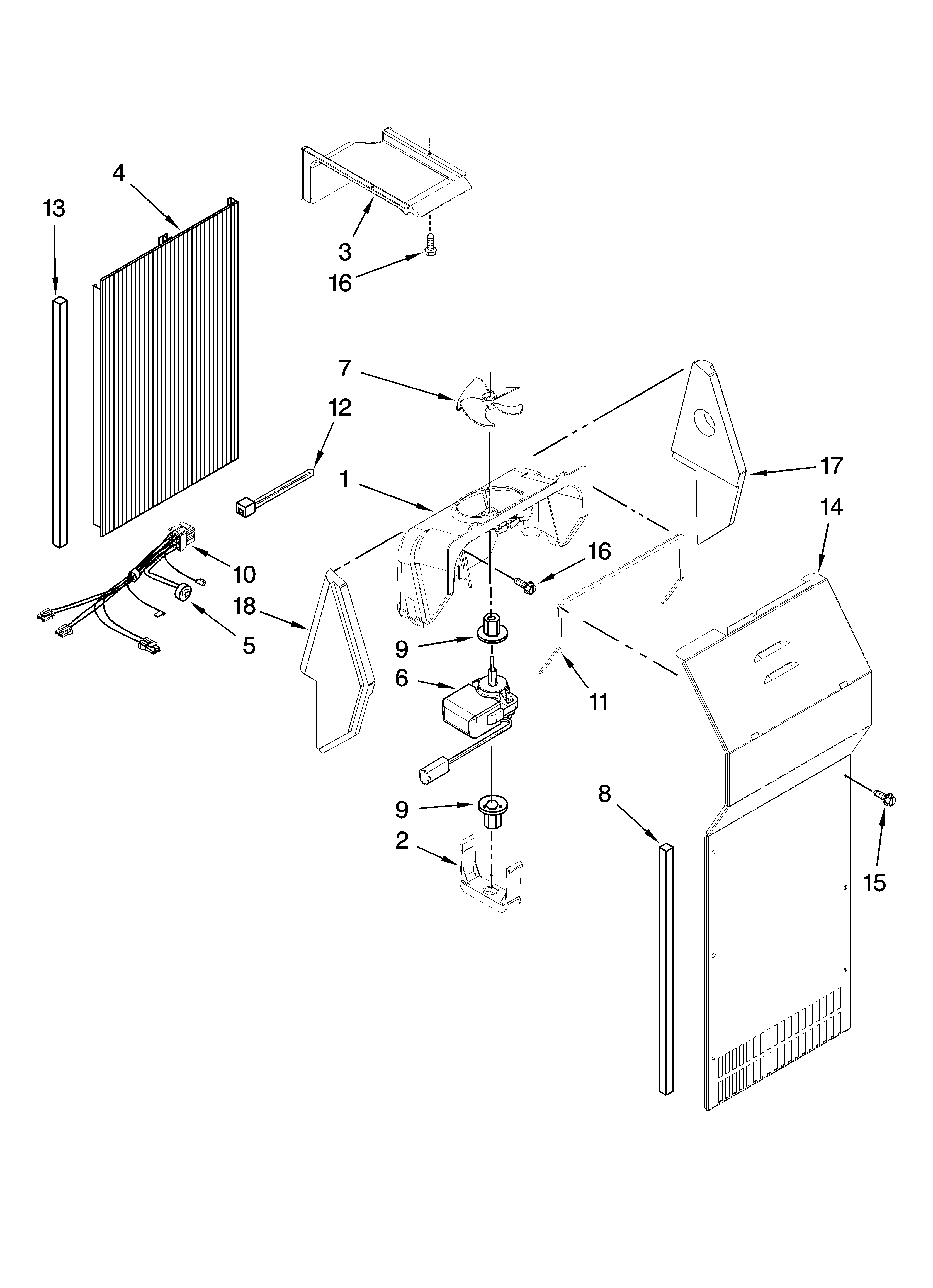 Whirlpool GS6SHEXNQ04 air flow parts diagram