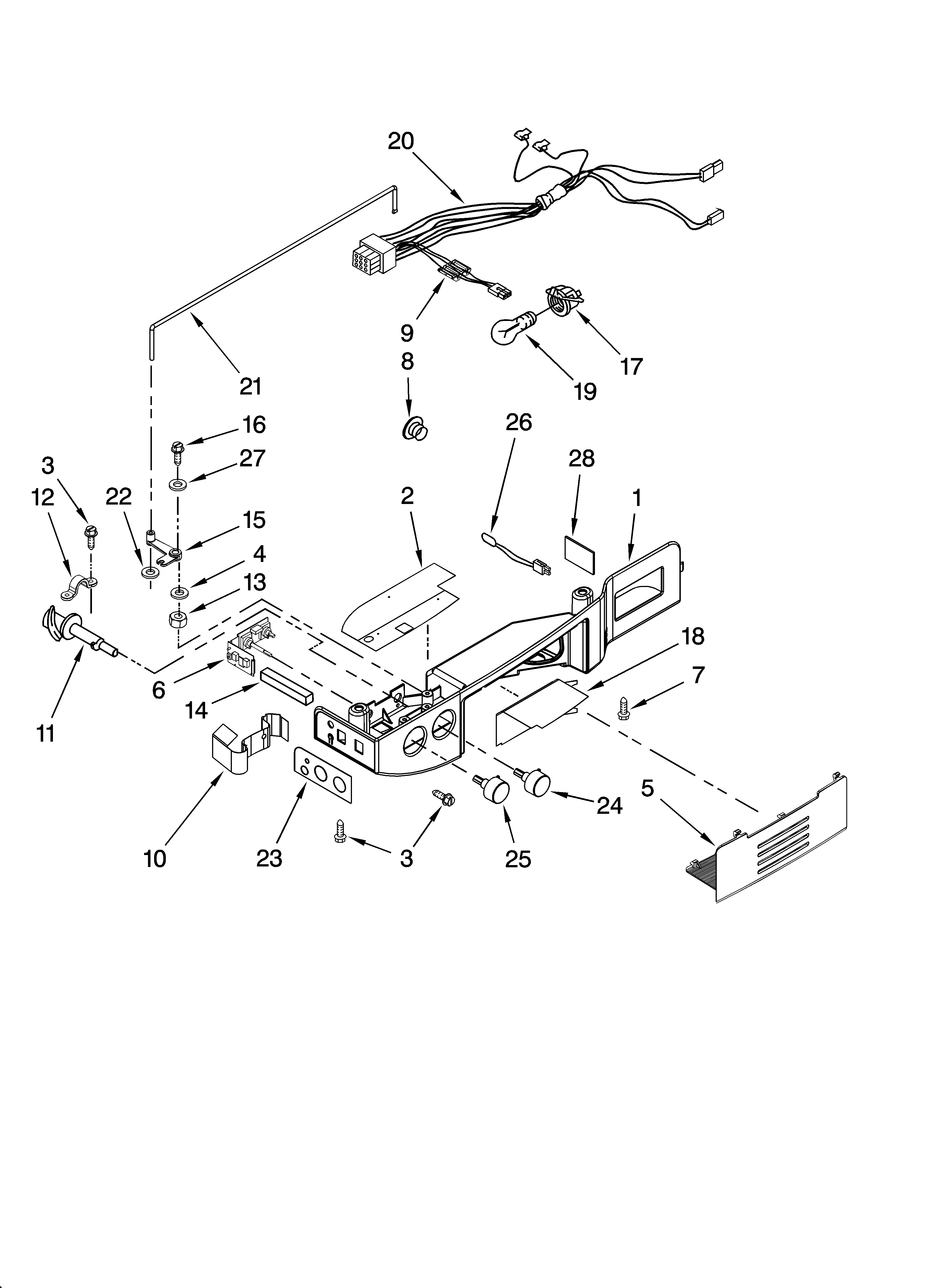 Whirlpool GS6SHEXNQ04 control parts diagram