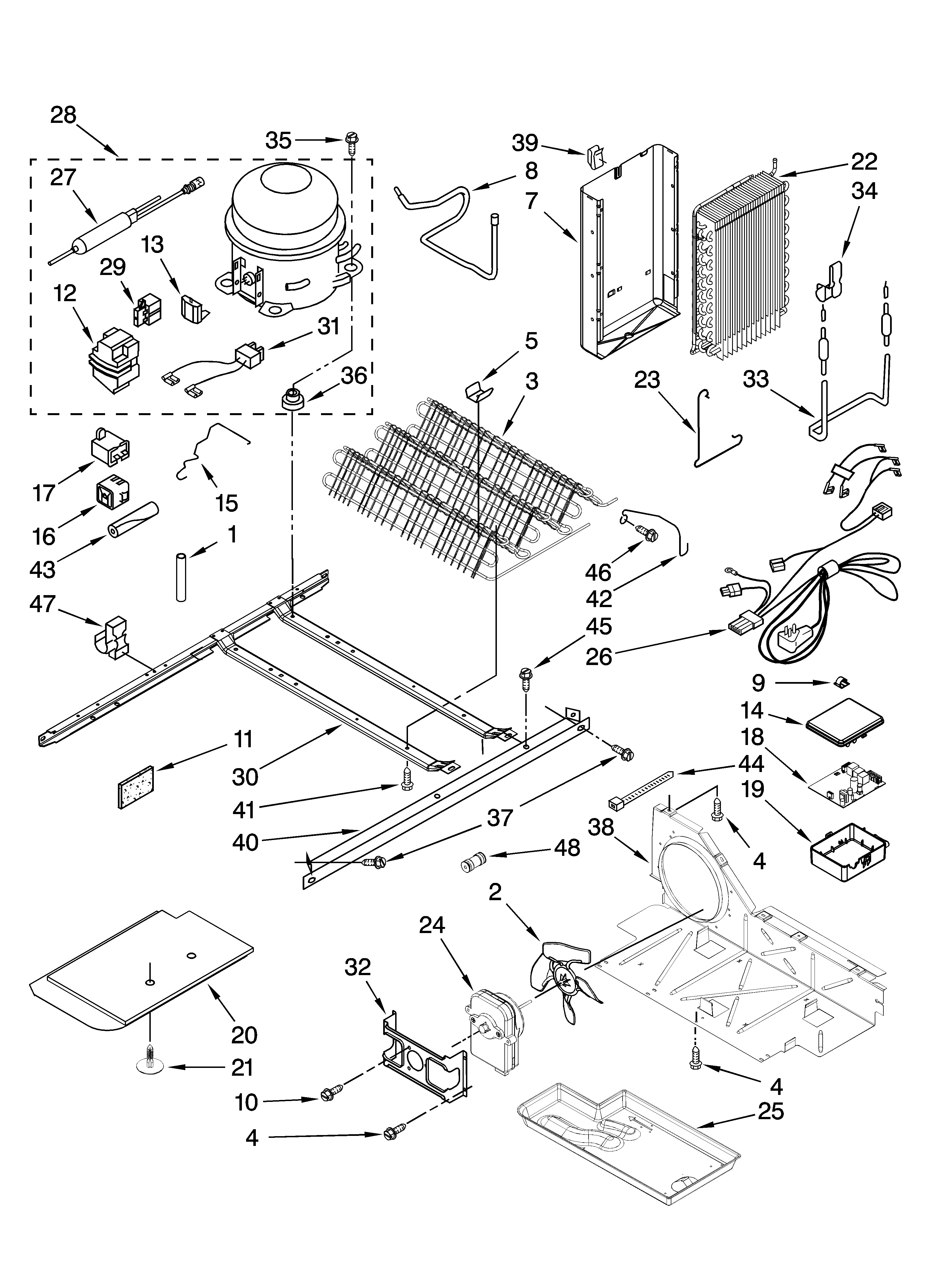 Whirlpool GS6SHEXNQ04 unit parts diagram
