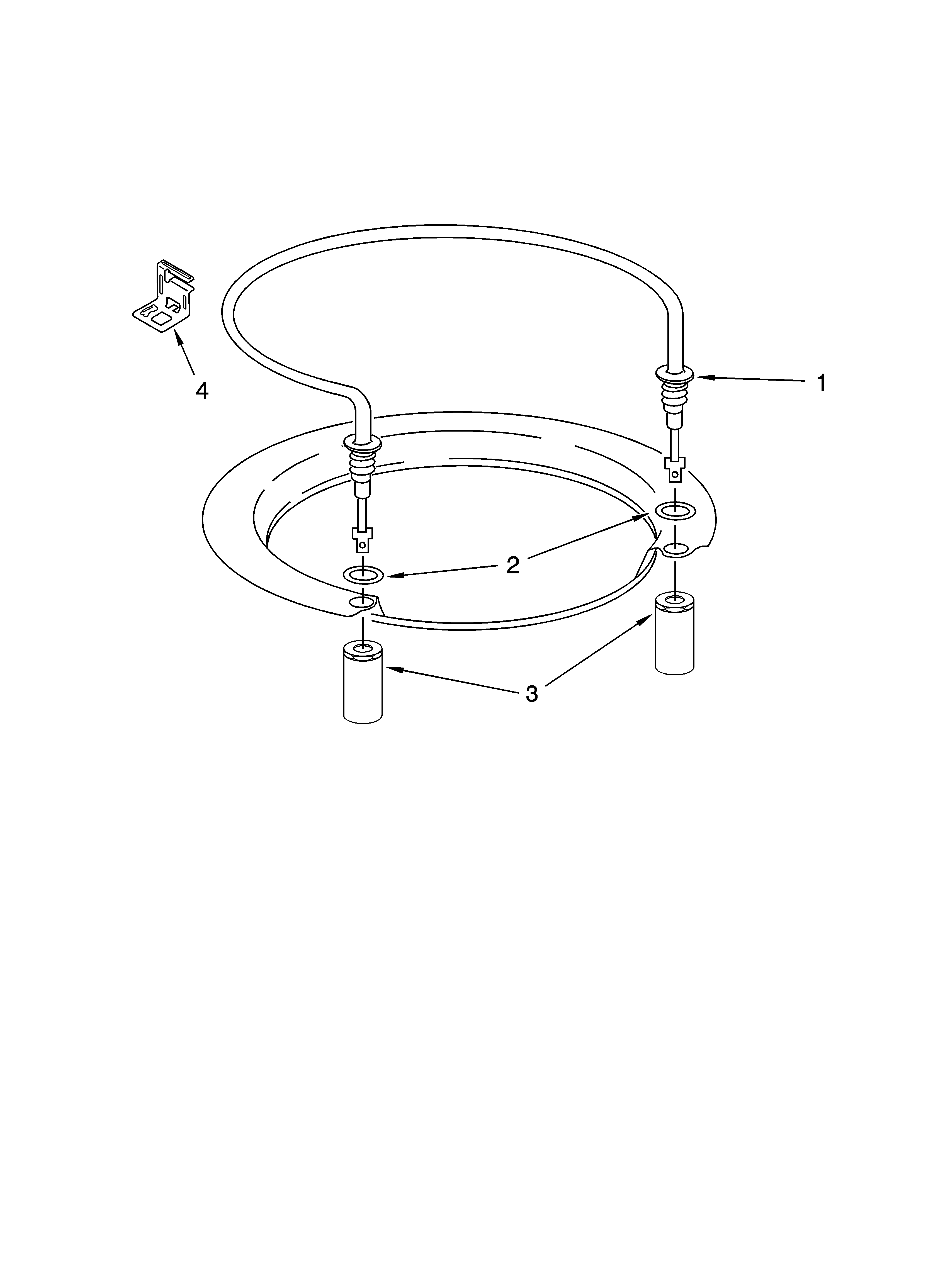 Whirlpool GU2200XTSS3 heater parts diagram