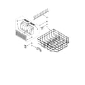 Whirlpool GU2451XTSQ2 lower rack parts, optional parts (not included) diagram