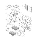 KitchenAid KBRS19KTSS00 shelf parts diagram