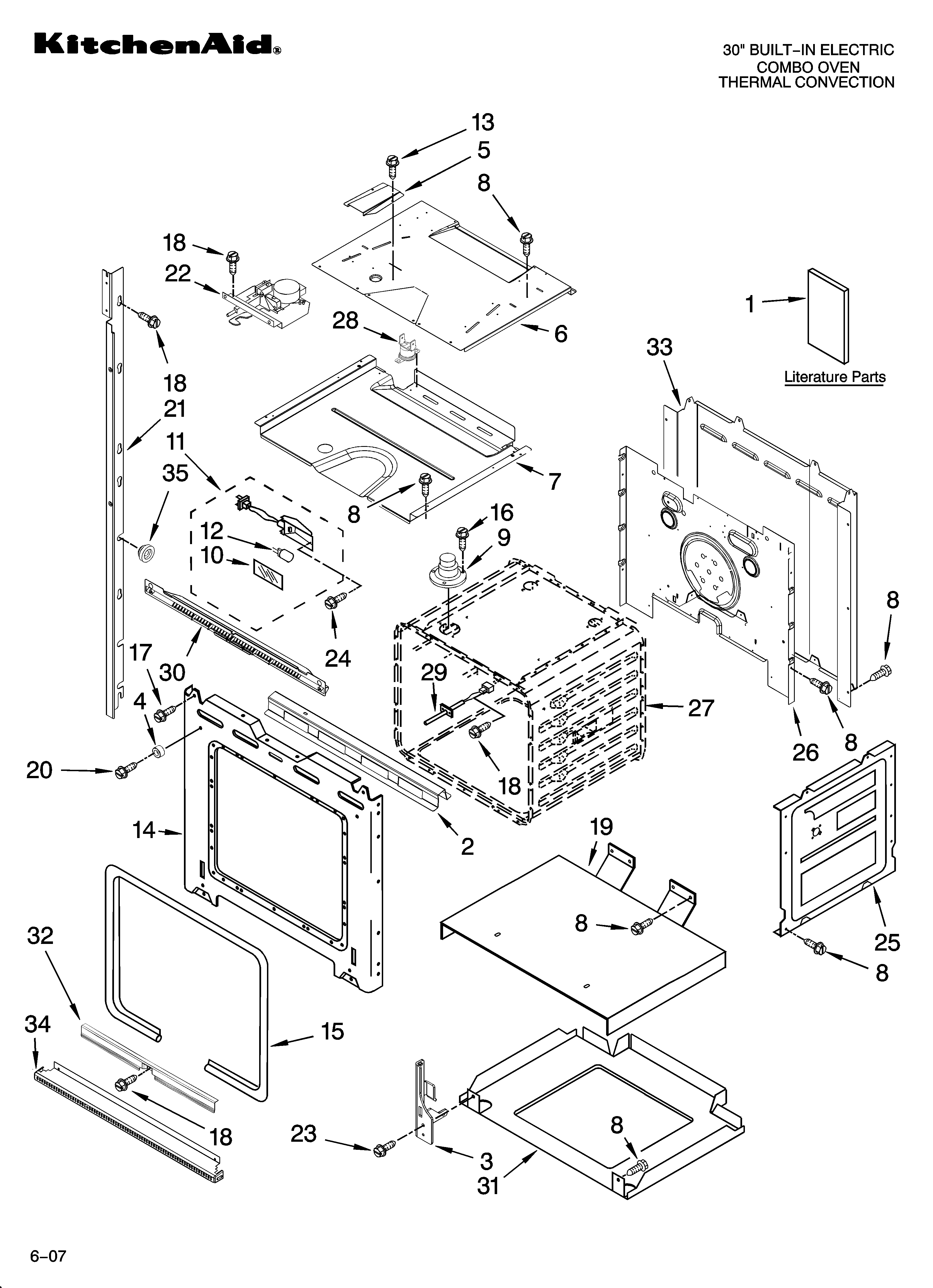 KitchenAid KEMS308SSS00 oven parts diagram