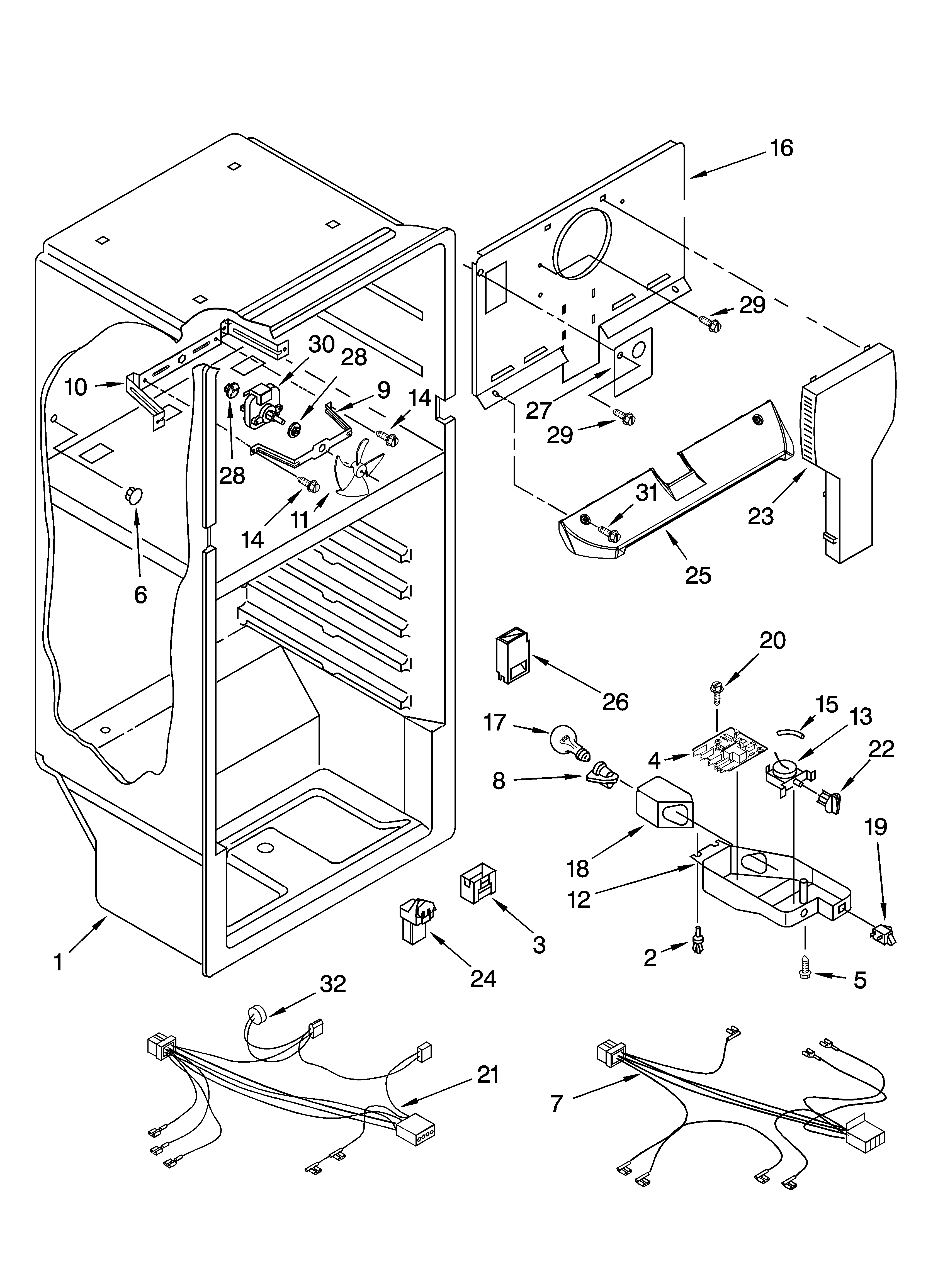 Estate TT18DKXRQ02 liner parts diagram