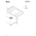 Whirlpool WERC4101SB2 cooktop parts diagram