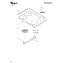 Whirlpool WERP4110SB2 cooktop parts diagram