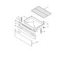 Whirlpool WERP4110SB2 drawer & broiler parts diagram
