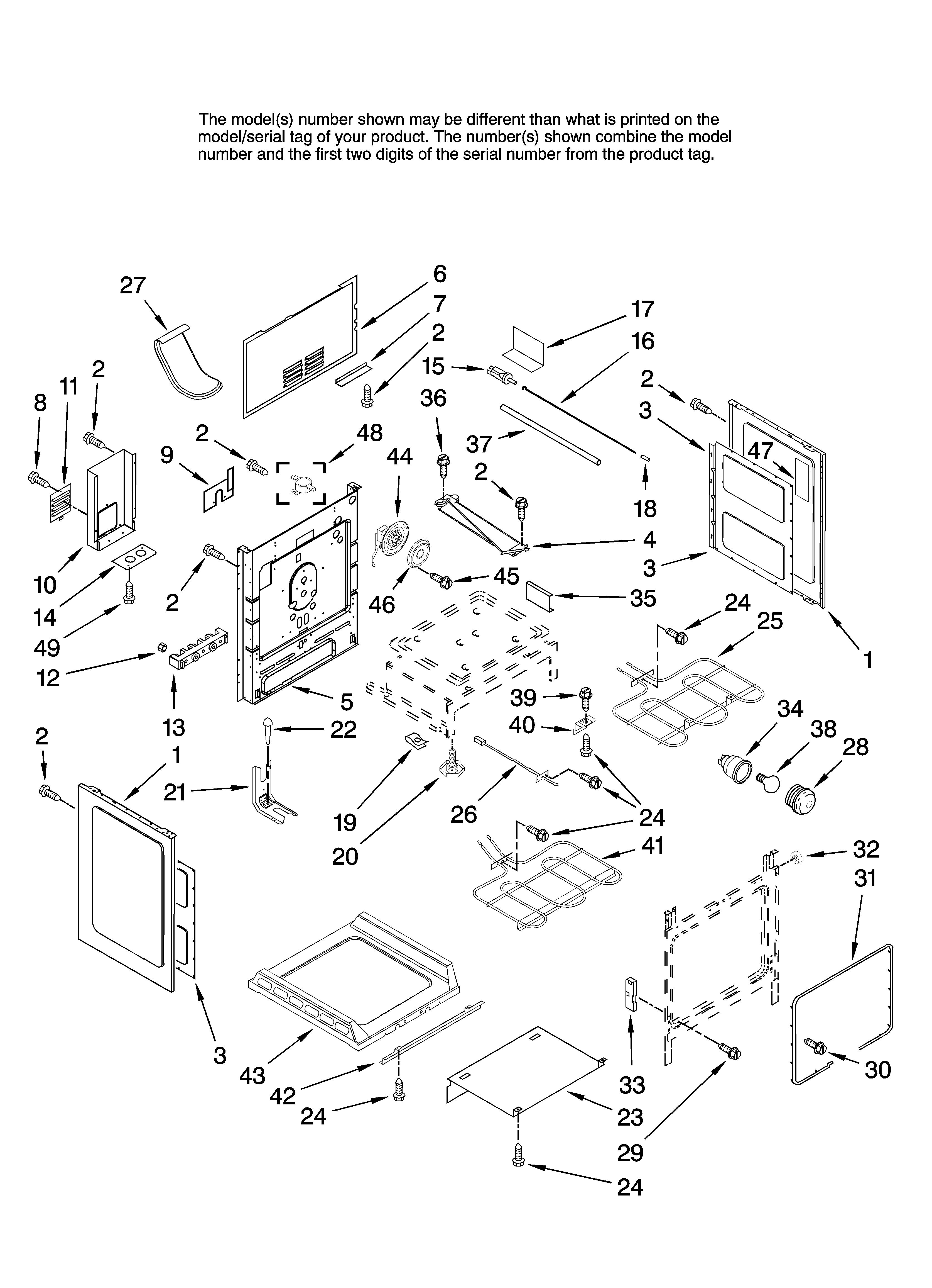 Maytag MERH865RAQ13 chassis parts diagram