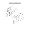 Maytag MGRH865QDW11 door parts diagram