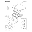 Maytag YMED9600TK0 top and console parts diagram