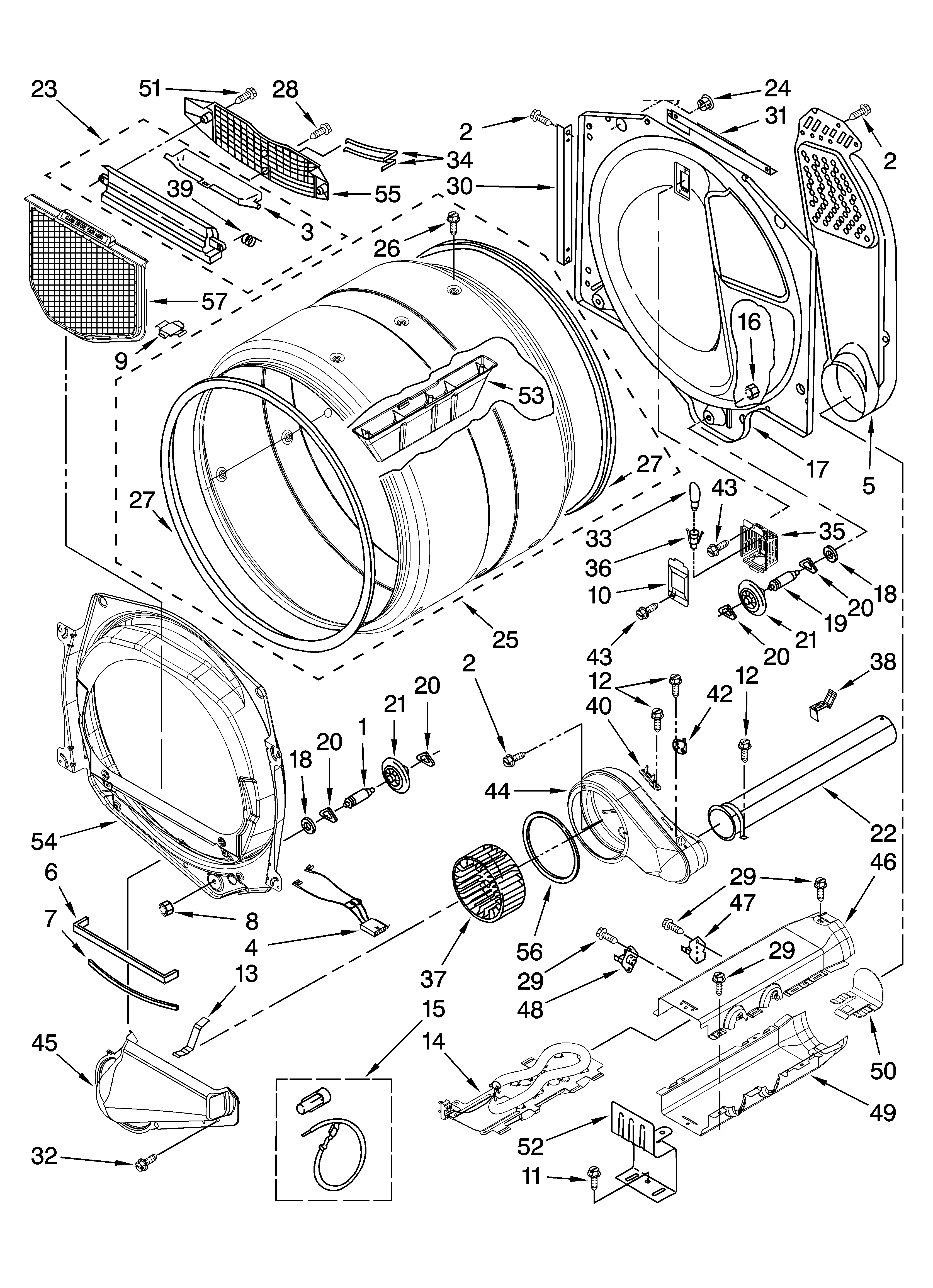 Maytag YMED9600TK0 bulkhead parts diagram