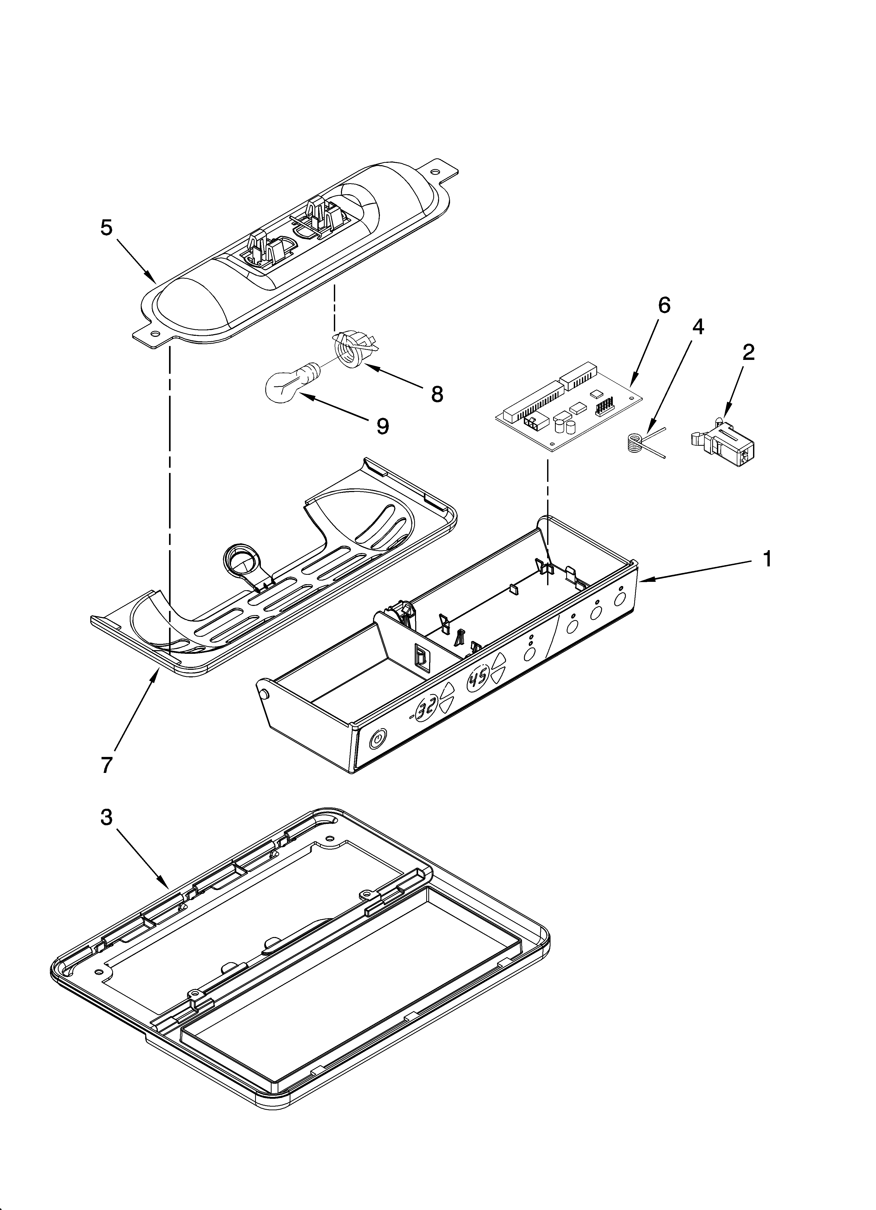 Whirlpool EC3JHAXRS13 control parts diagram